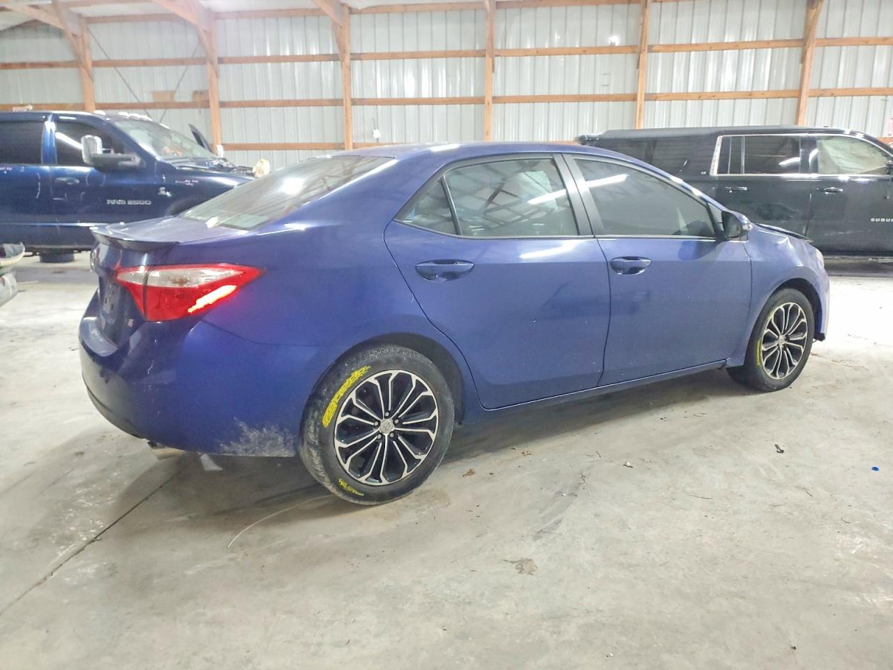 2015 Toyota Corolla L Blue vin: 2T1BURHE7FC352783