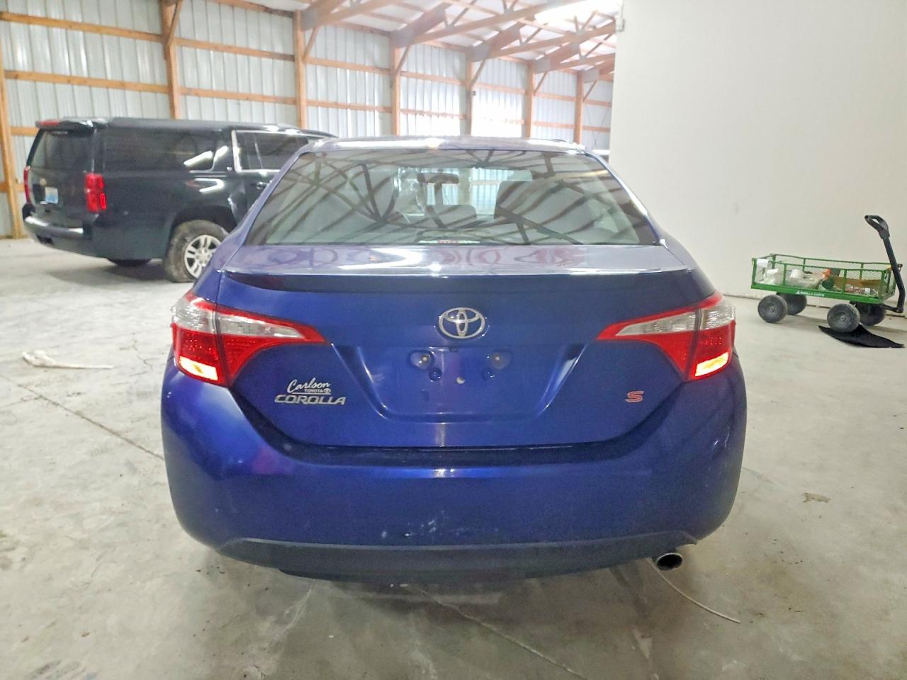 2015 Toyota Corolla L Blue vin: 2T1BURHE7FC352783