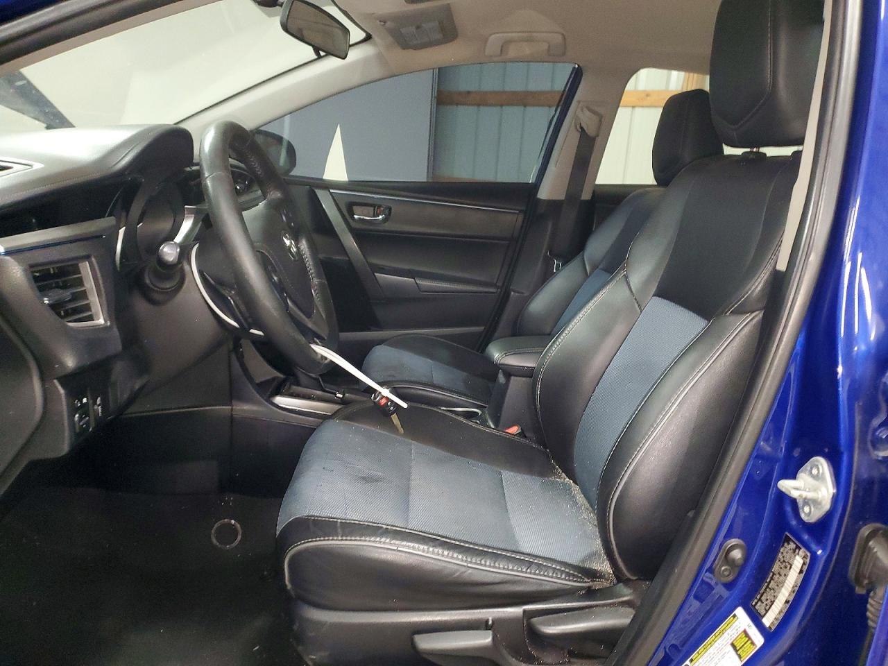 2015 Toyota Corolla L Blue vin: 2T1BURHE7FC352783