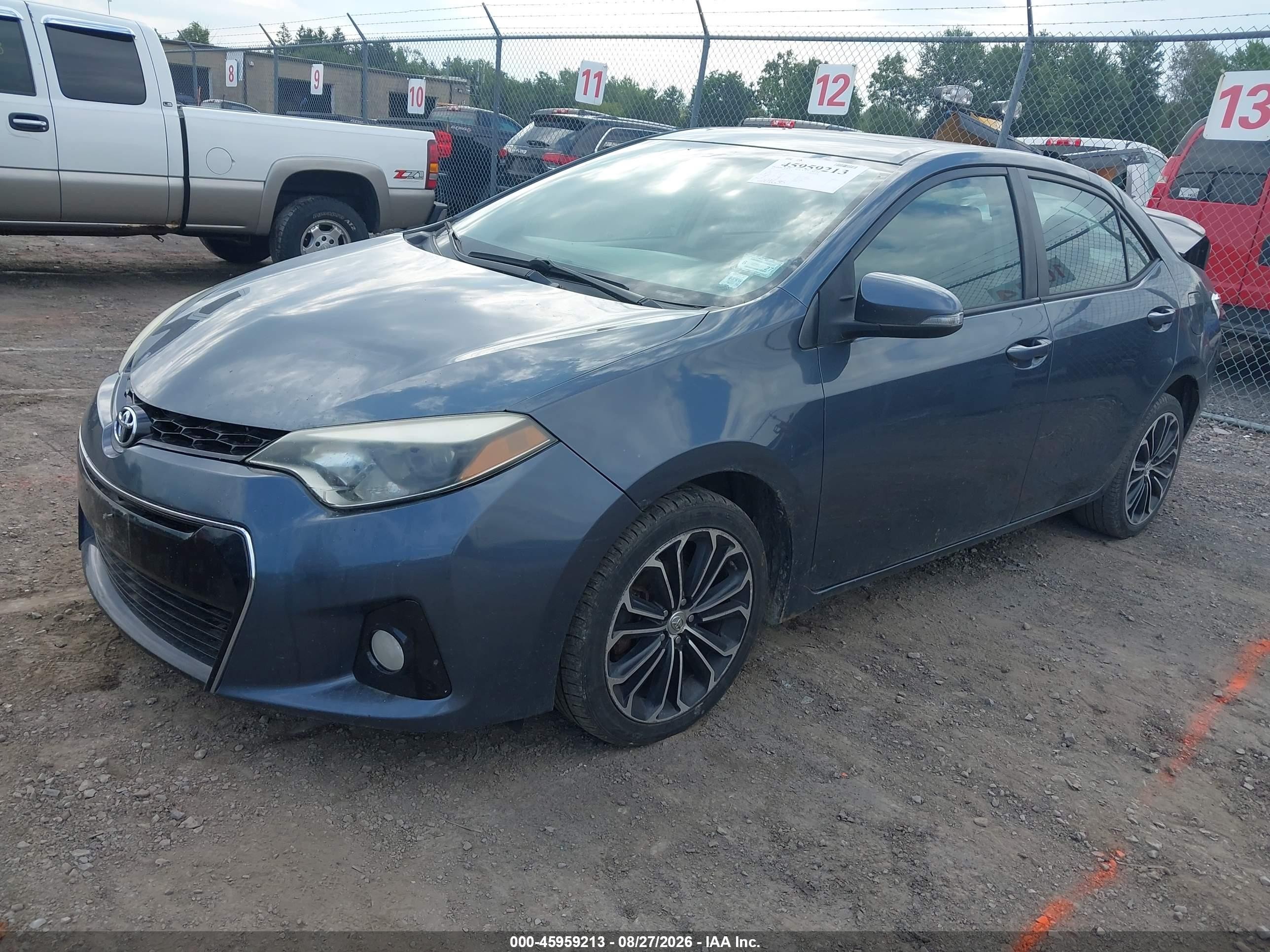 2015 Toyota Corolla S Plus Синий vin: 2T1BURHE7FC353514