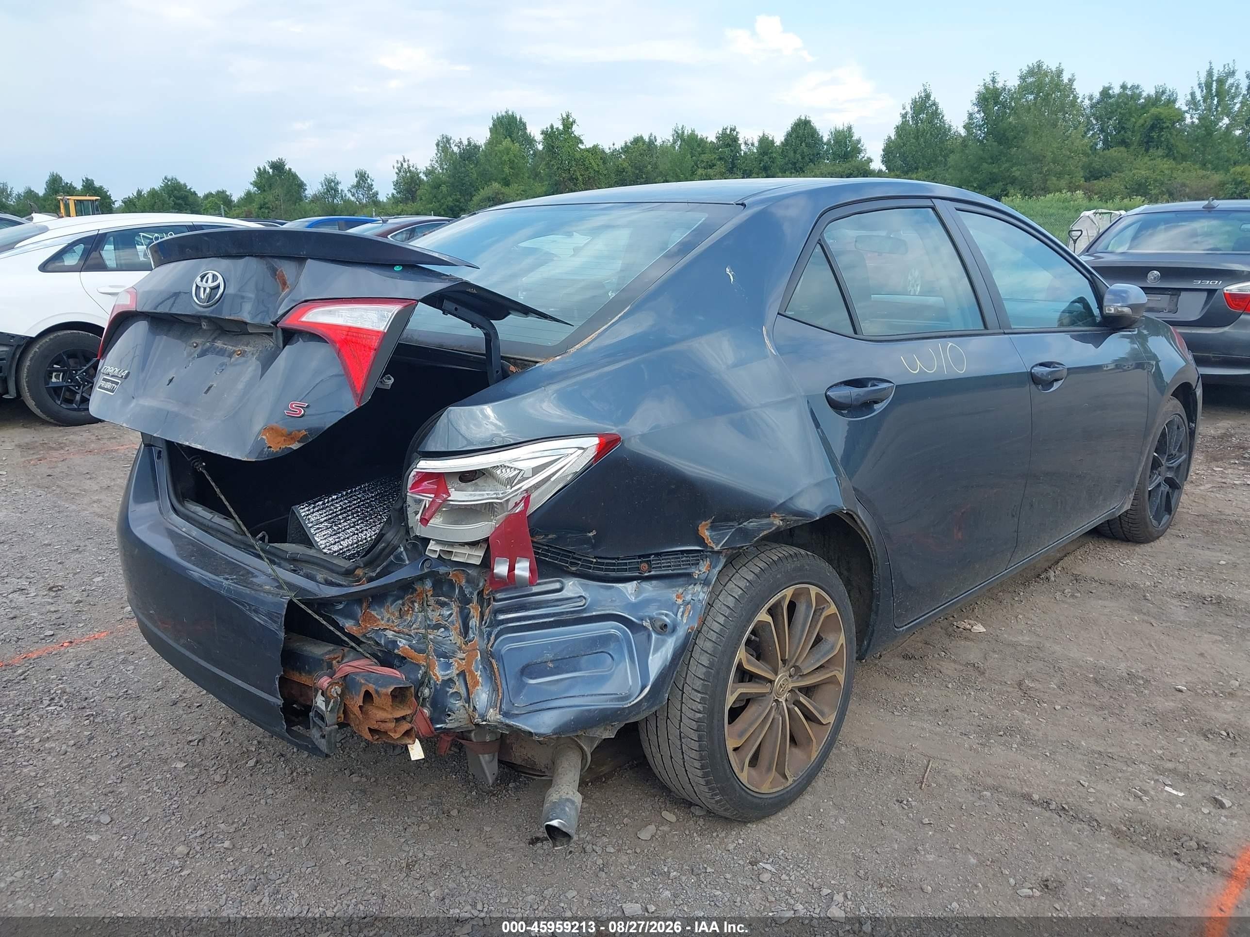 2015 Toyota Corolla S Plus Синий vin: 2T1BURHE7FC353514