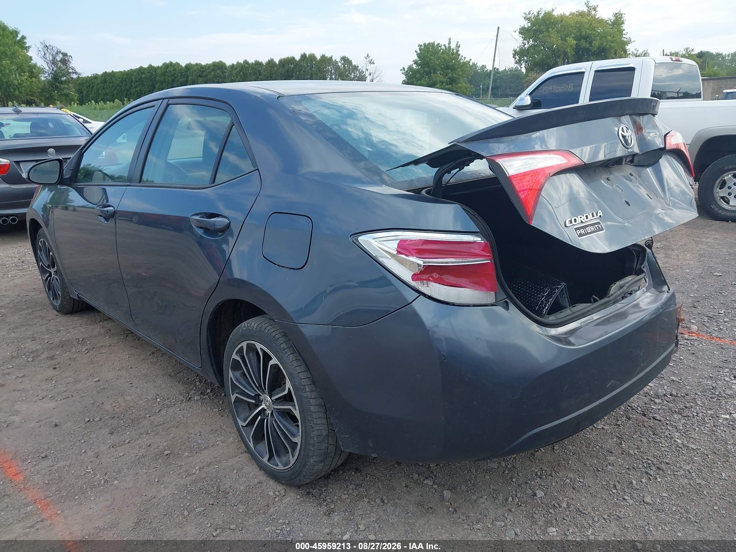2015 Toyota Corolla S Plus Синий vin: 2T1BURHE7FC353514
