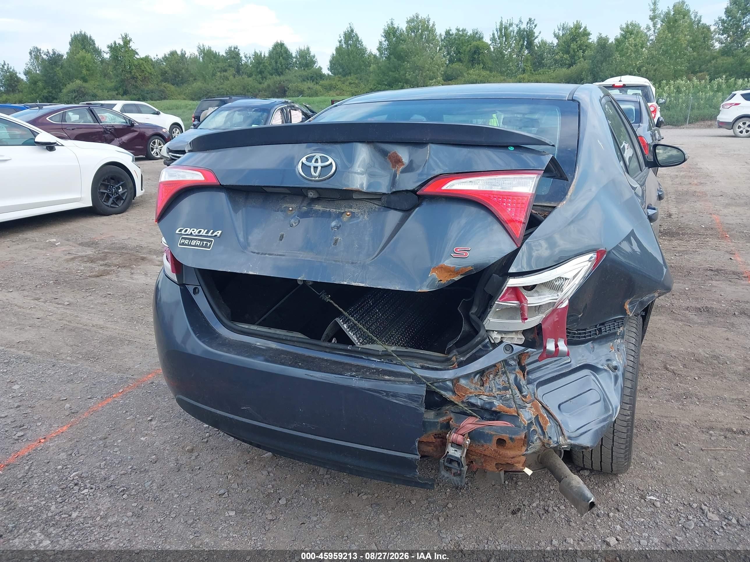 2015 Toyota Corolla S Plus Синий vin: 2T1BURHE7FC353514