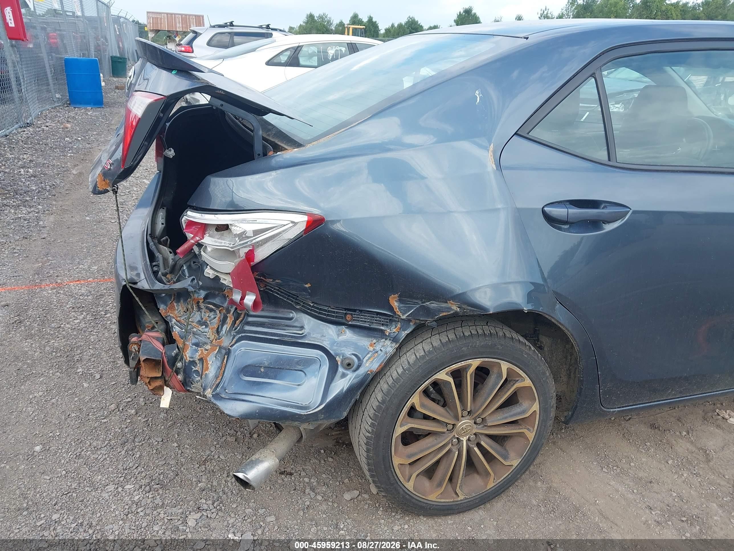 2015 Toyota Corolla S Plus Синий vin: 2T1BURHE7FC353514