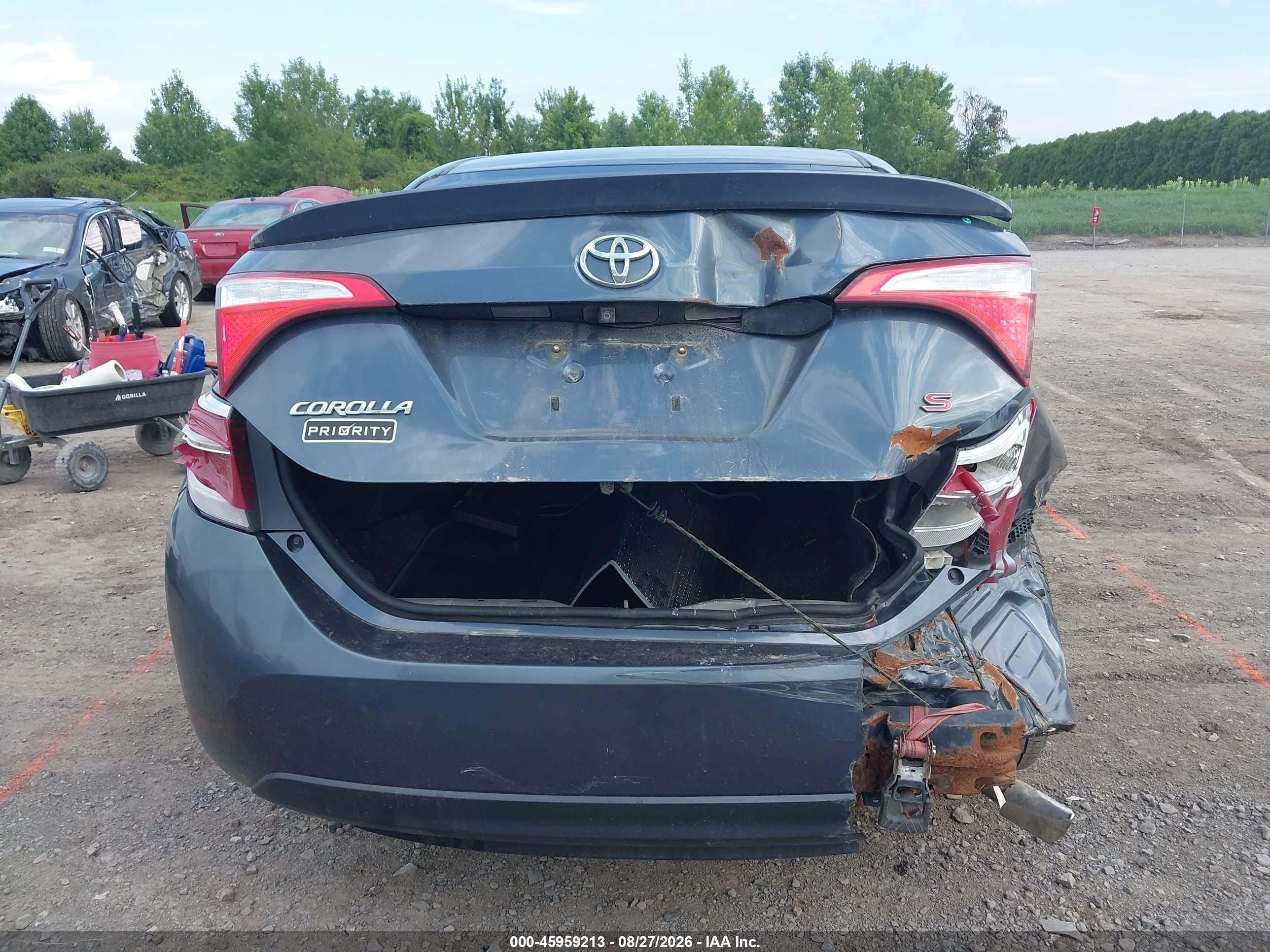 2015 Toyota Corolla S Plus Синий vin: 2T1BURHE7FC353514