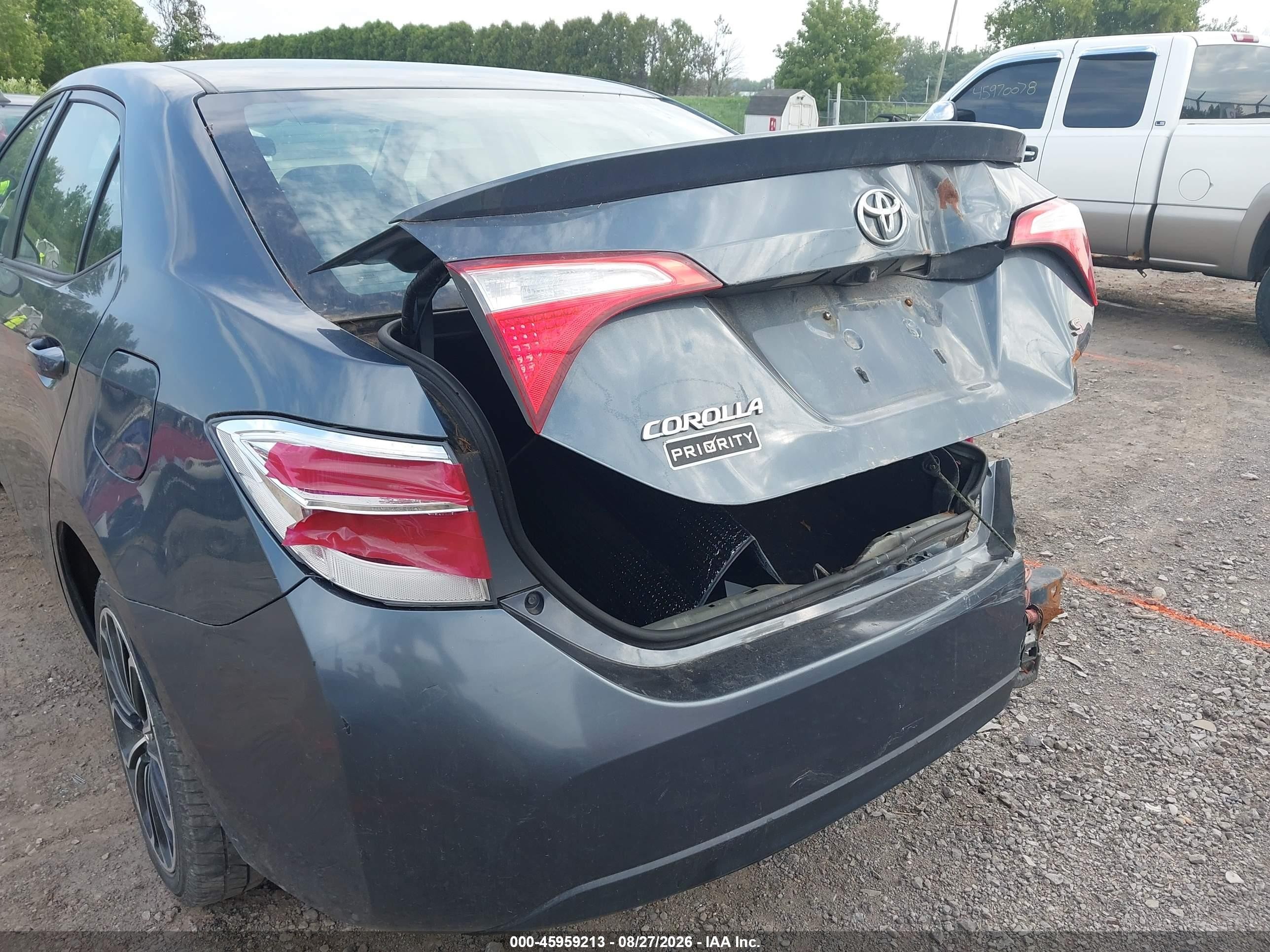 2015 Toyota Corolla S Plus Синий vin: 2T1BURHE7FC353514