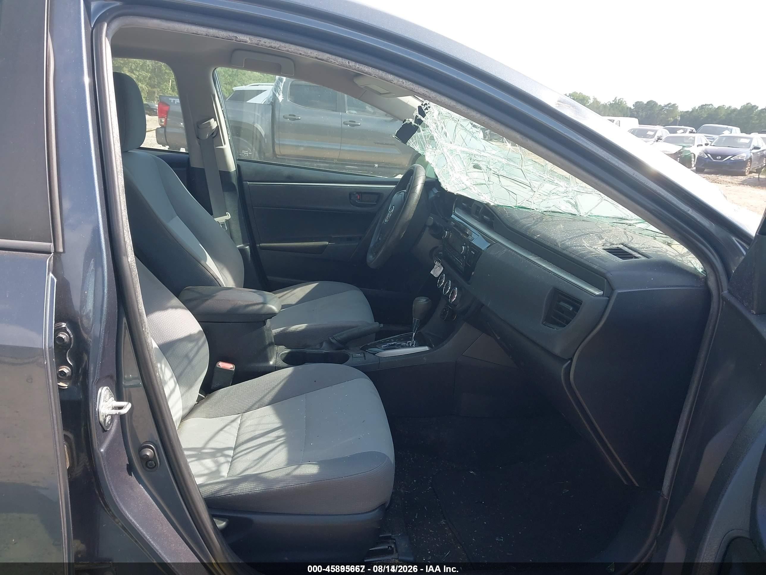 2015 Toyota Corolla L Синий vin: 2T1BURHE7FC356008
