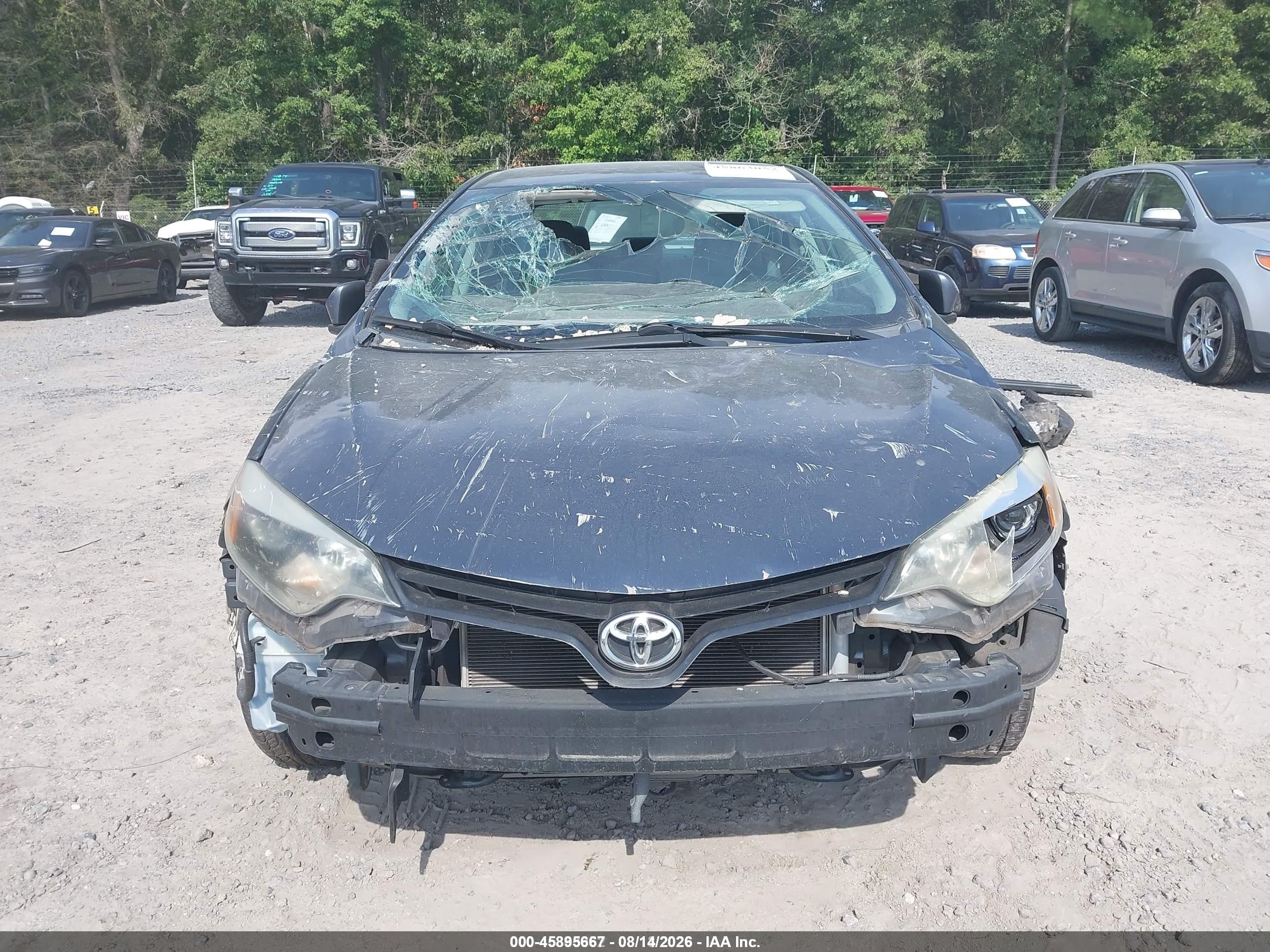 2015 Toyota Corolla L Синий vin: 2T1BURHE7FC356008