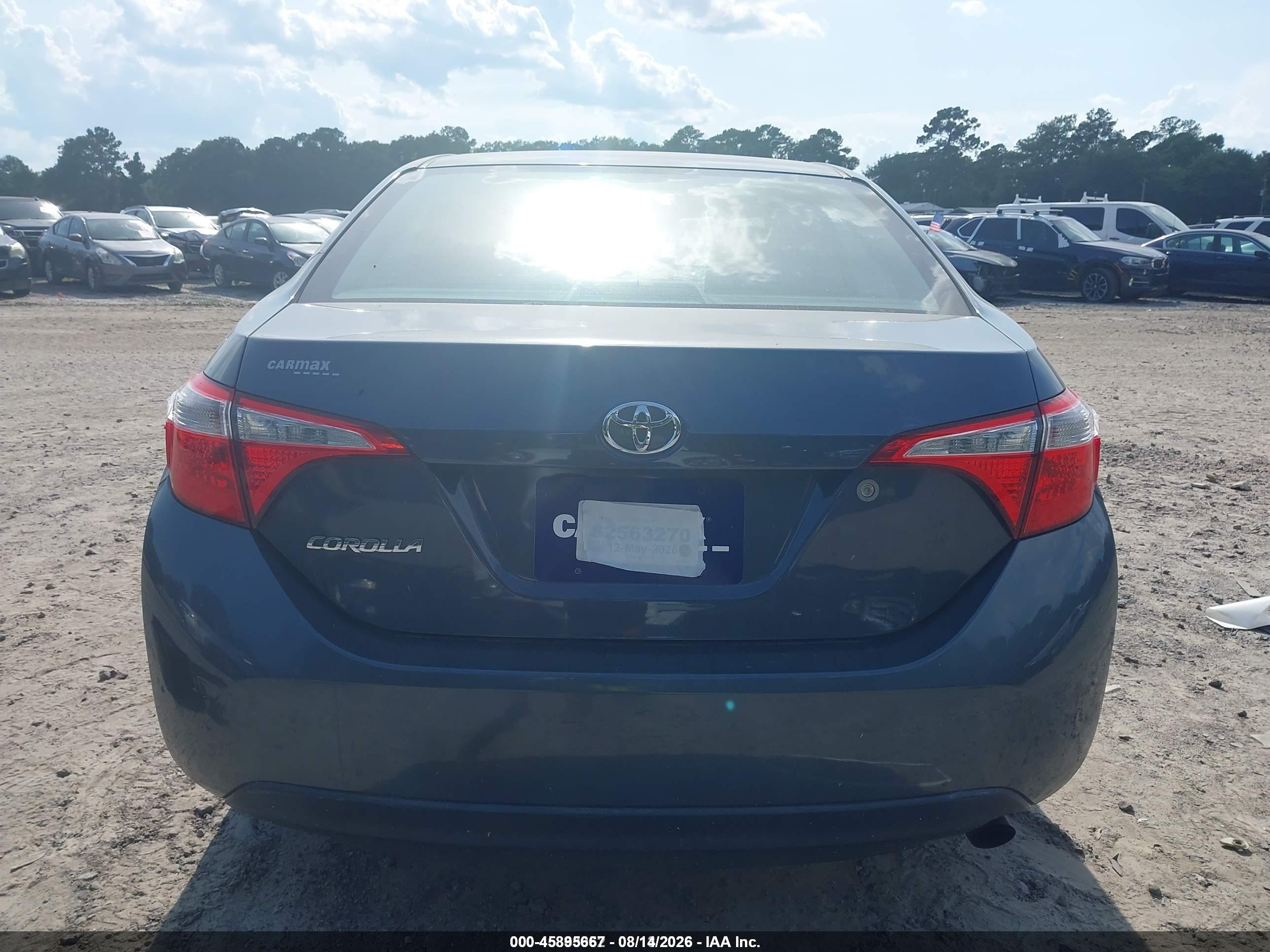 2015 Toyota Corolla L Синий vin: 2T1BURHE7FC356008