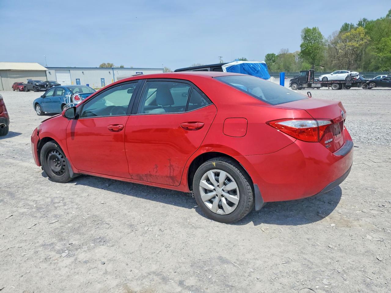 2015 Toyota Corolla Le Red vin: 2T1BURHE7FC370118