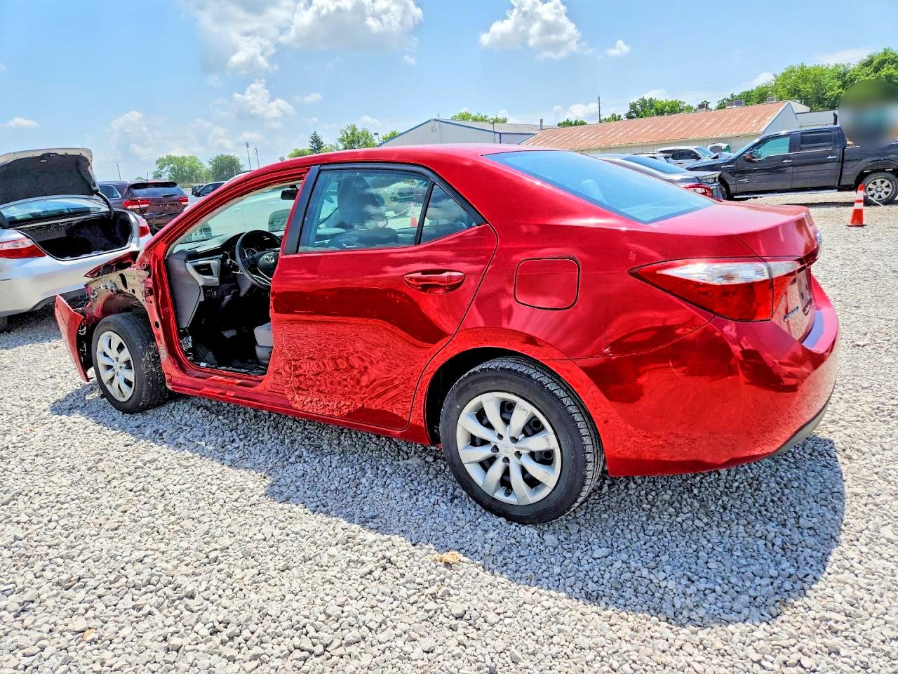 2015 Toyota Corolla Le Red vin: 2T1BURHE7FC370362