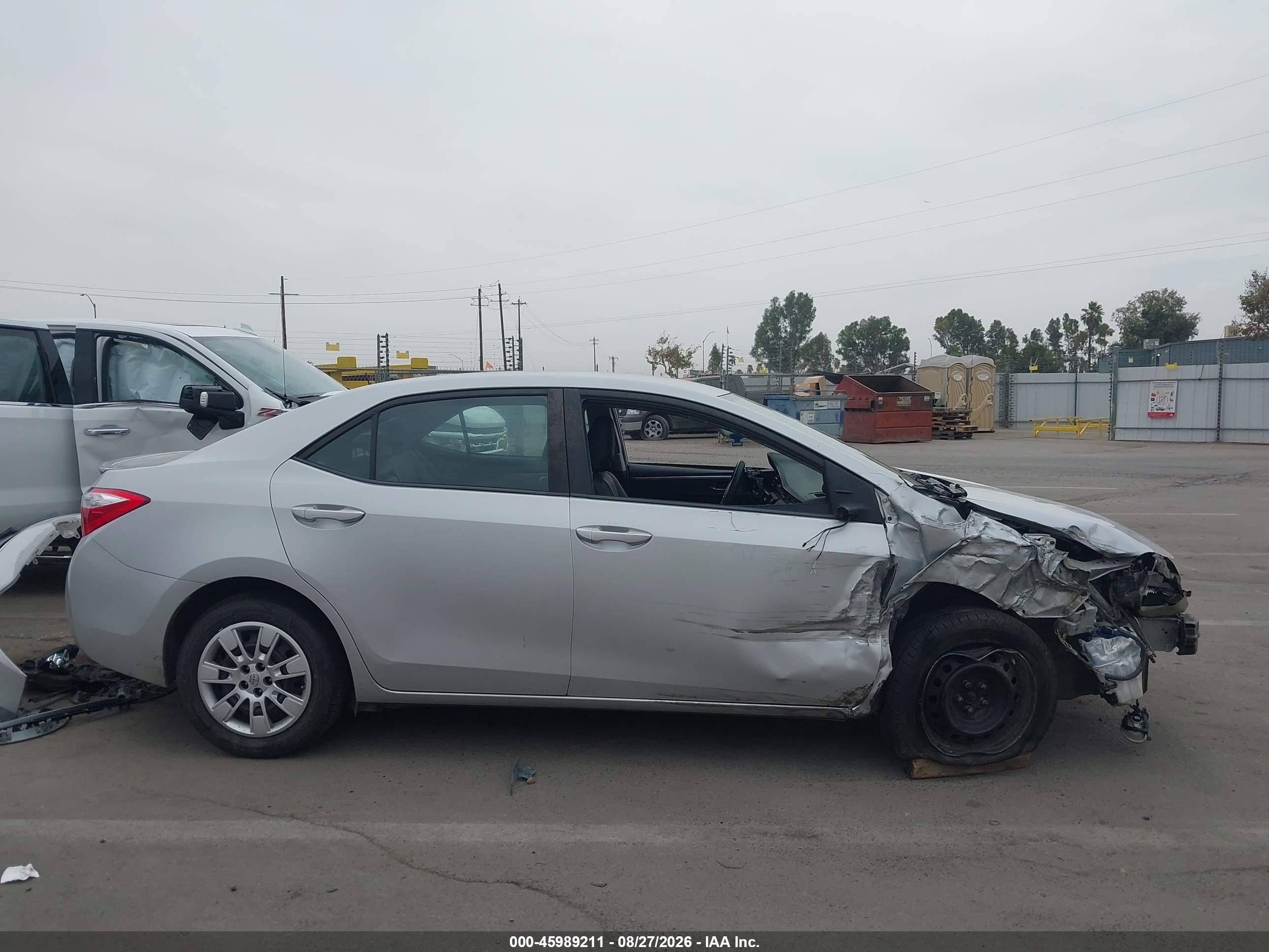 2015 Toyota Corolla S Silver vin: 2T1BURHE7FC371365