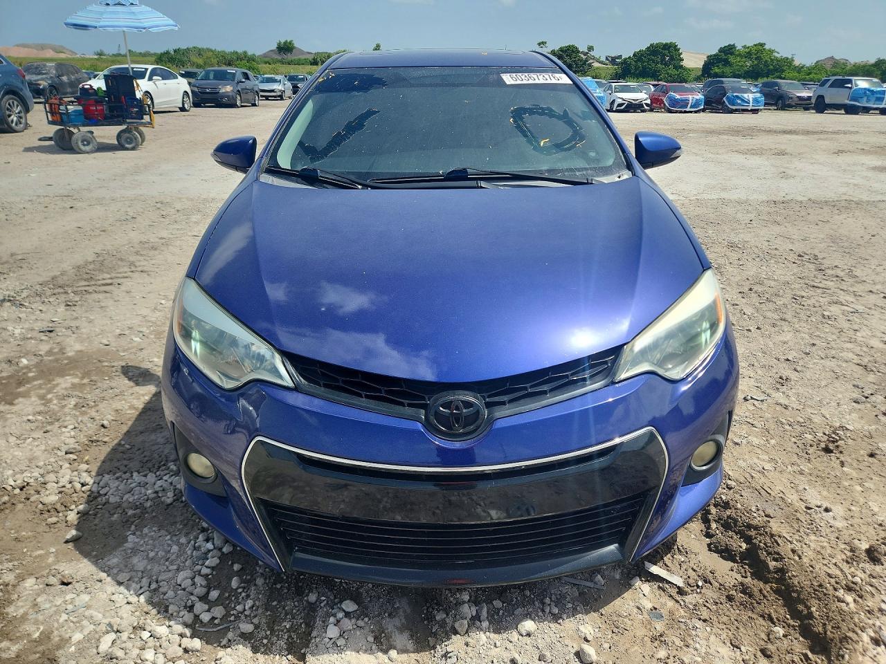 2015 Toyota Corolla S Plus Blue vin: 2T1BURHE7FC386867