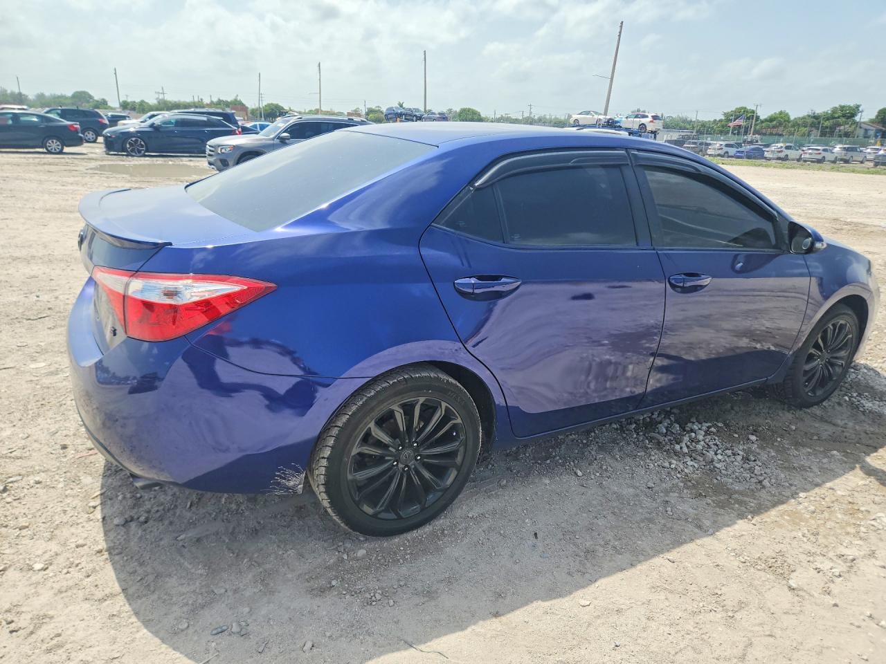 2015 Toyota Corolla S Plus Blue vin: 2T1BURHE7FC386867
