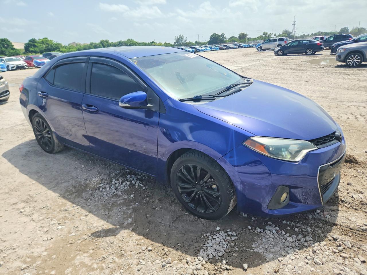 2015 Toyota Corolla S Plus Blue vin: 2T1BURHE7FC386867