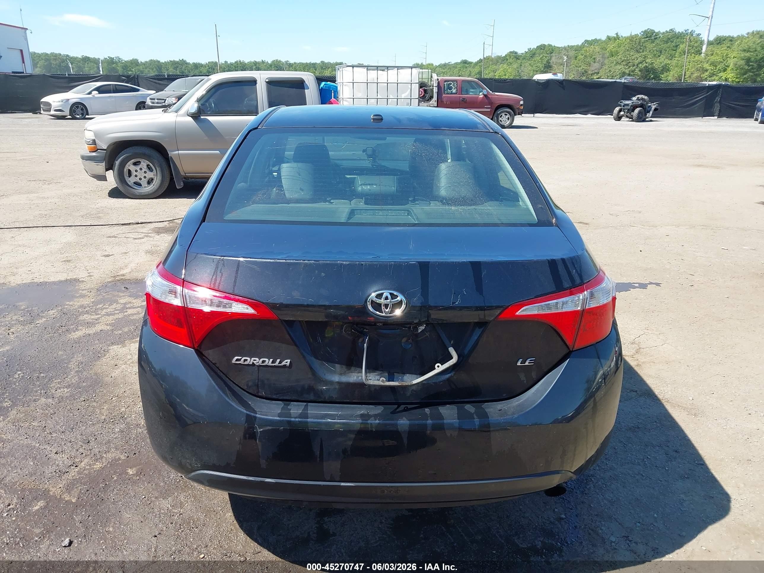 2015 Toyota Corolla Black vin: 2T1BURHE7FC393267