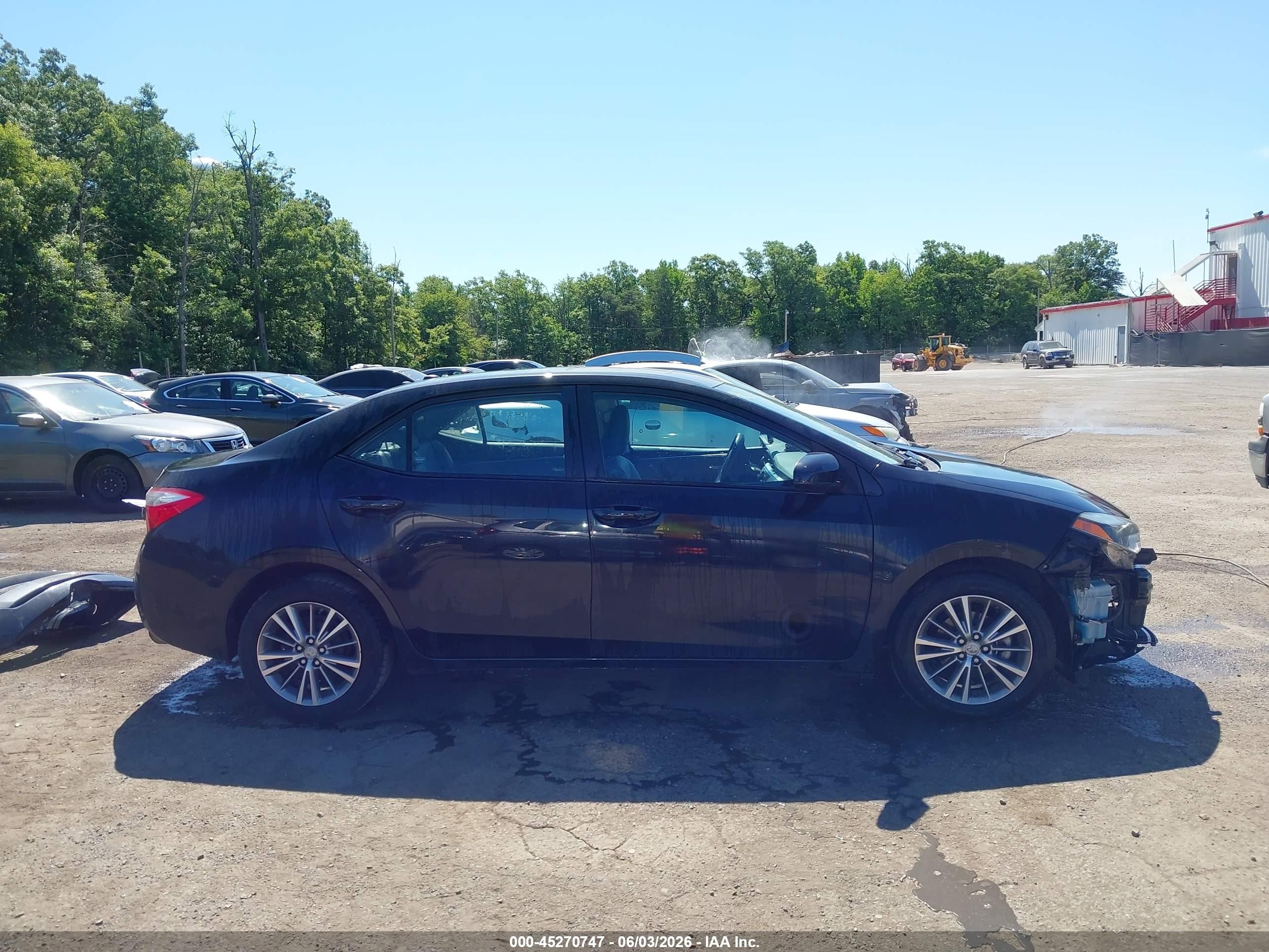 2015 Toyota Corolla Black vin: 2T1BURHE7FC393267