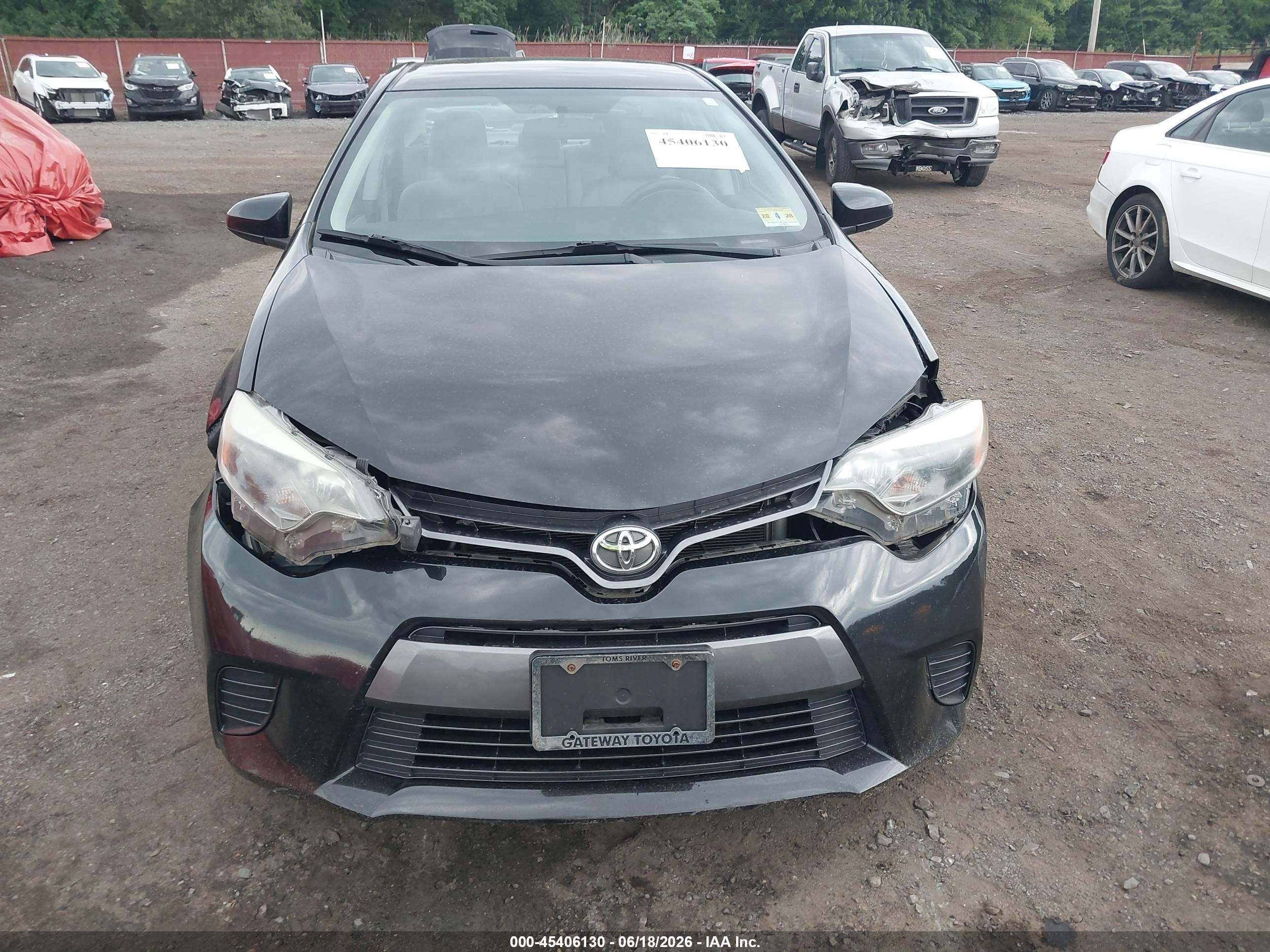 2015 Toyota Corolla Le Black vin: 2T1BURHE7FC398064