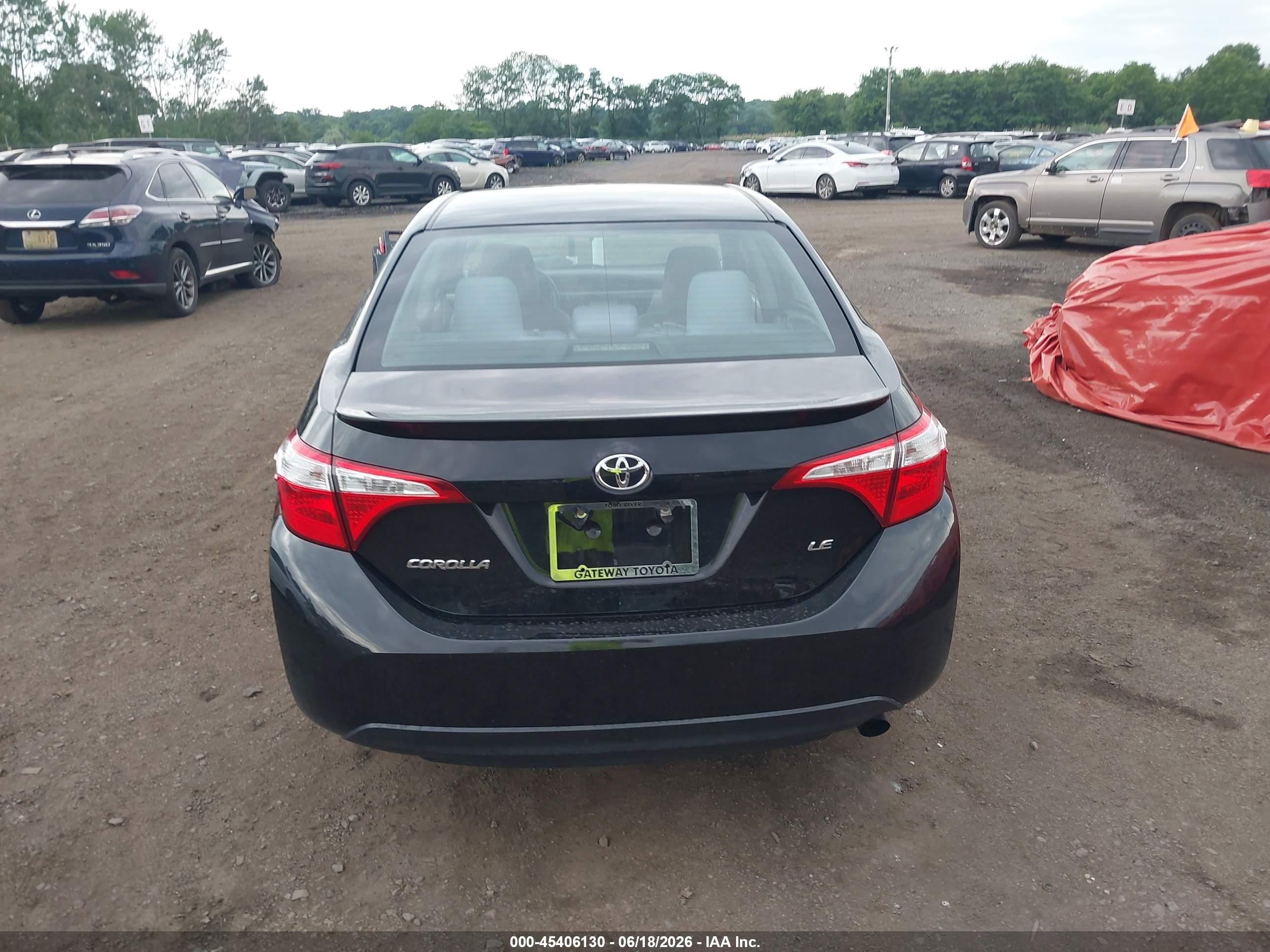 2015 Toyota Corolla Le Black vin: 2T1BURHE7FC398064