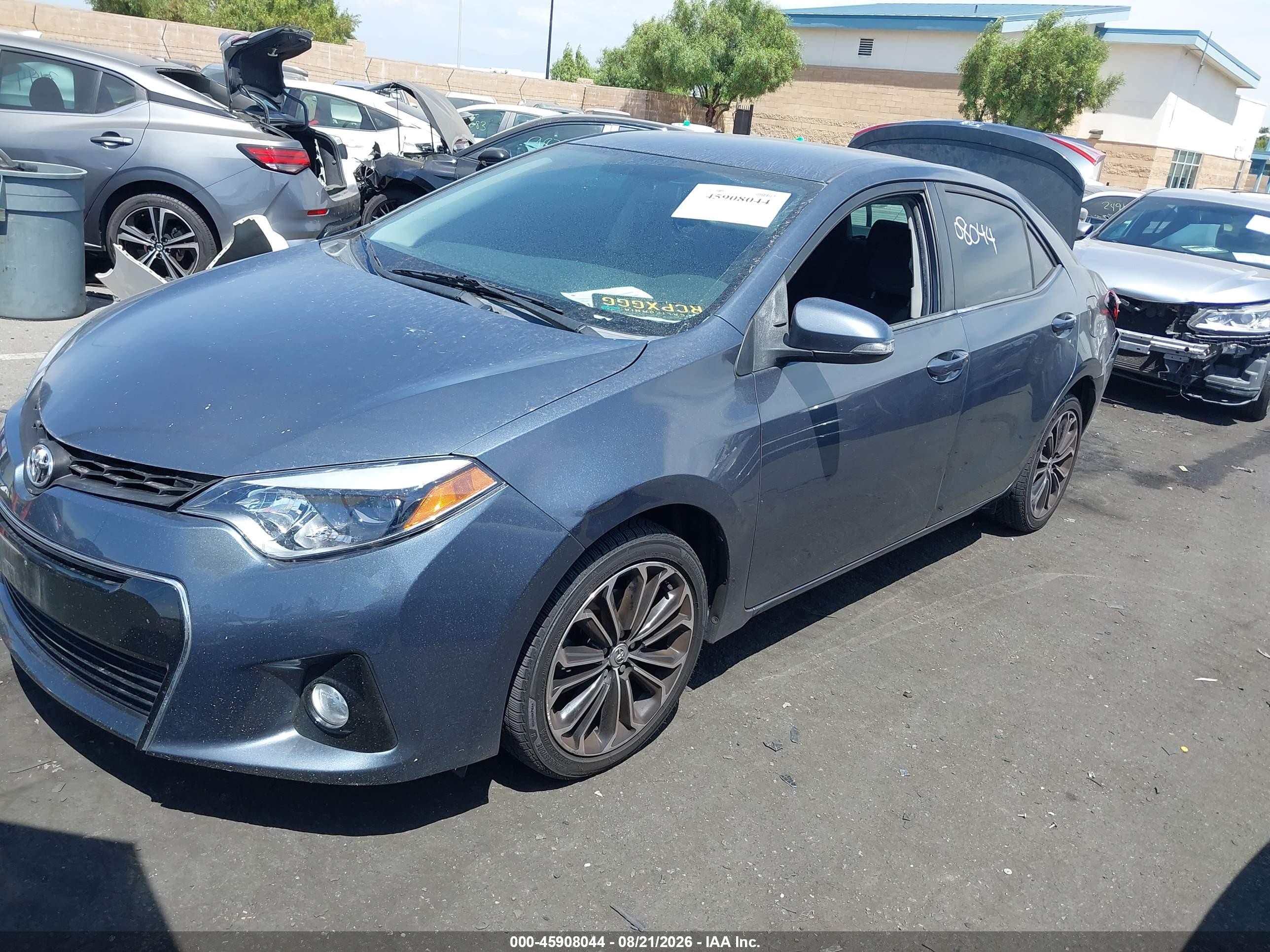 2015 Toyota Corolla S Plus Dark Blue vin: 2T1BURHE7FC401853