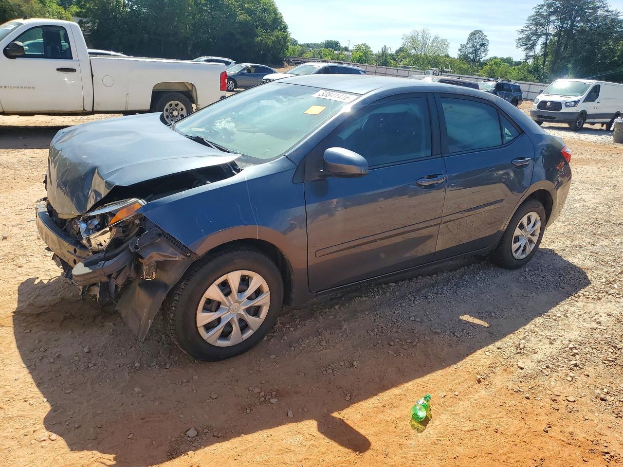 2015 Toyota Corolla L Gray vin: 2T1BURHE7FC406079