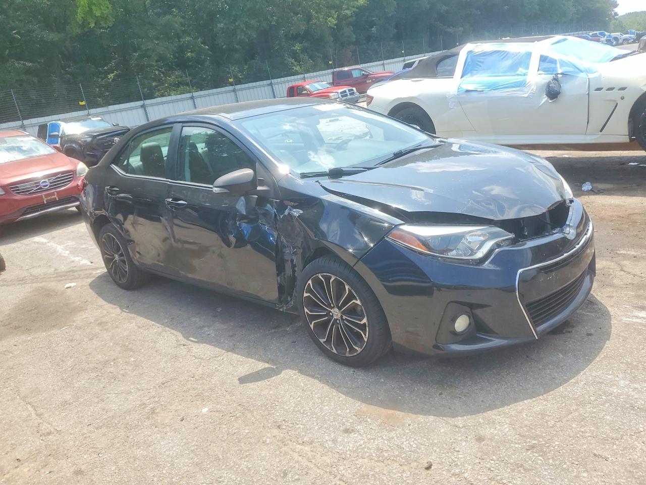 2015 Toyota Corolla S Plus Black vin: 2T1BURHE7FC407460