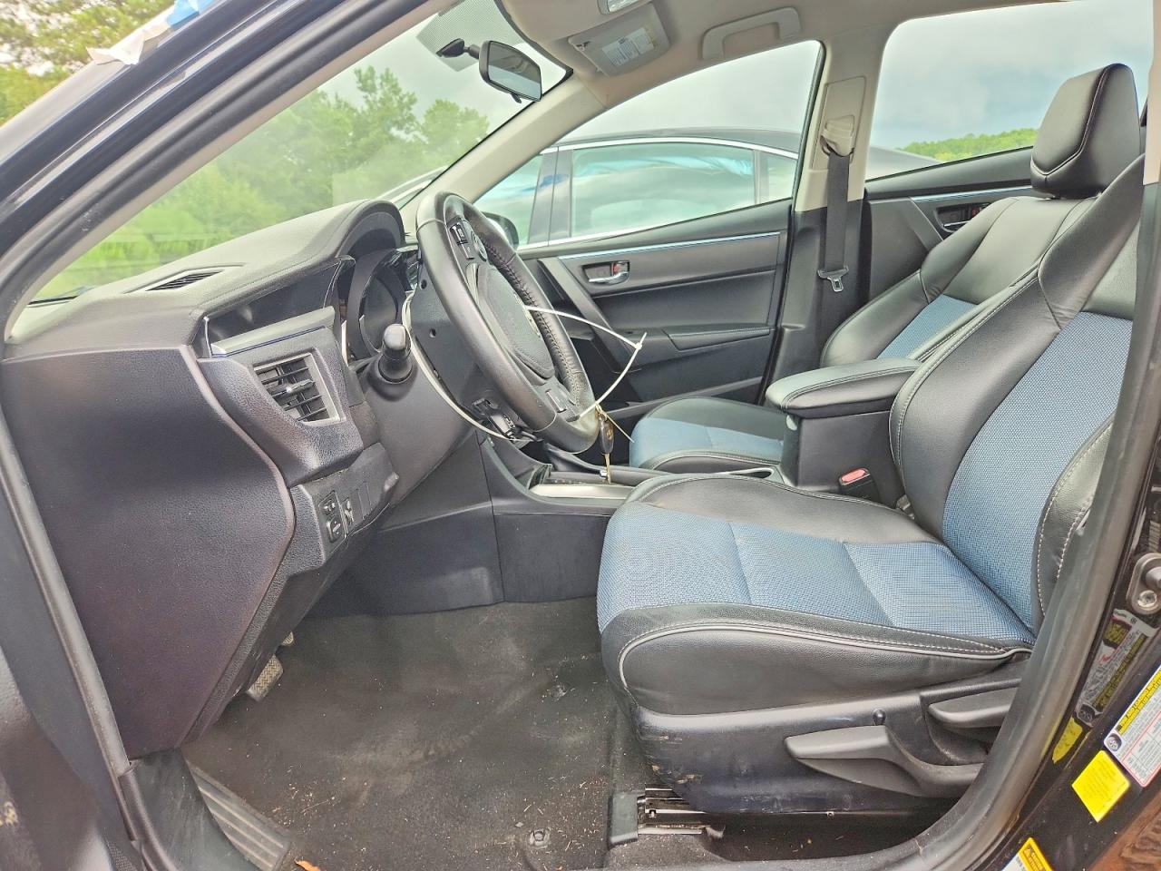 2015 Toyota Corolla S Plus Black vin: 2T1BURHE7FC407460