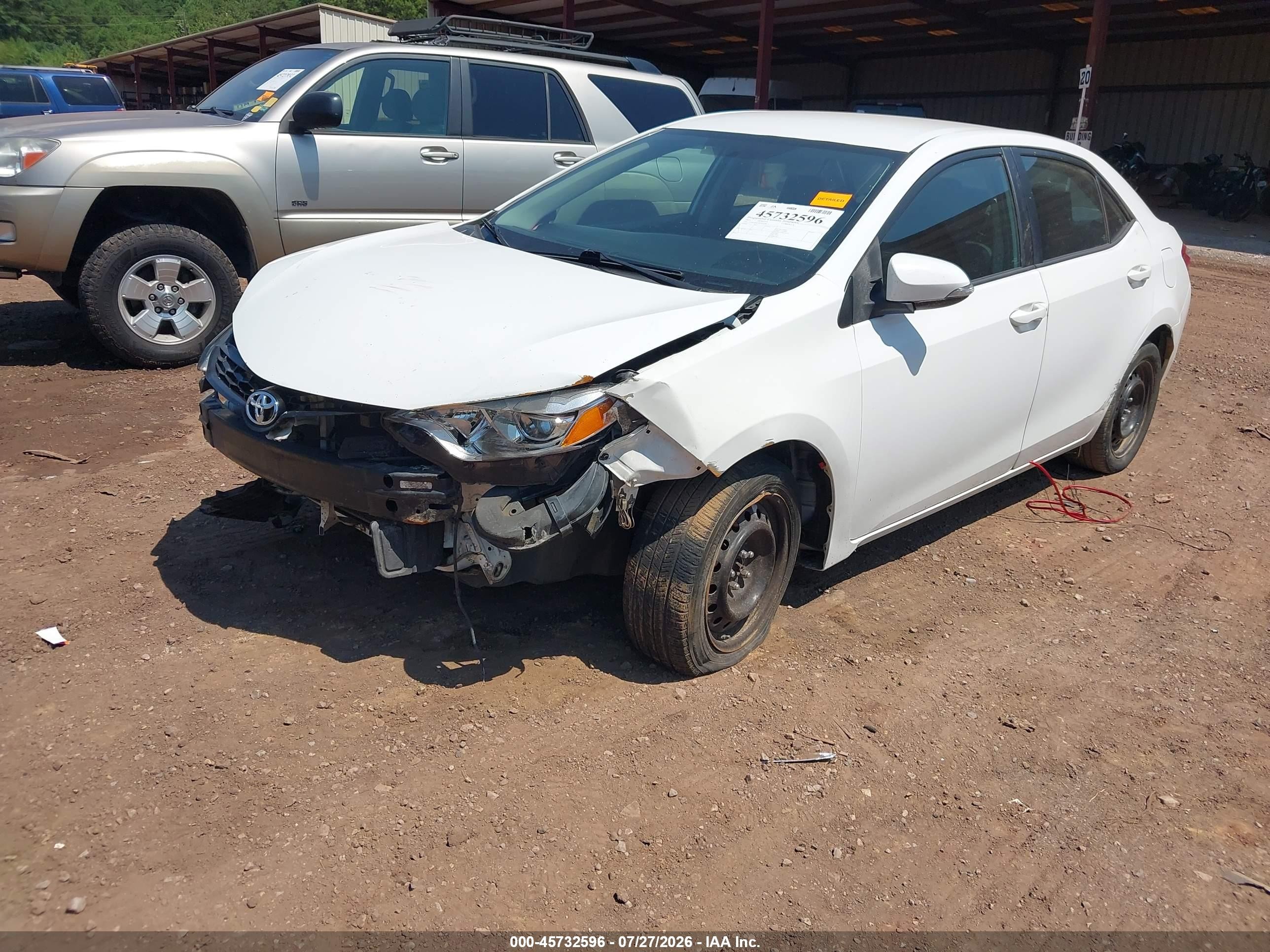 2015 Toyota Corolla S White vin: 2T1BURHE7FC415350