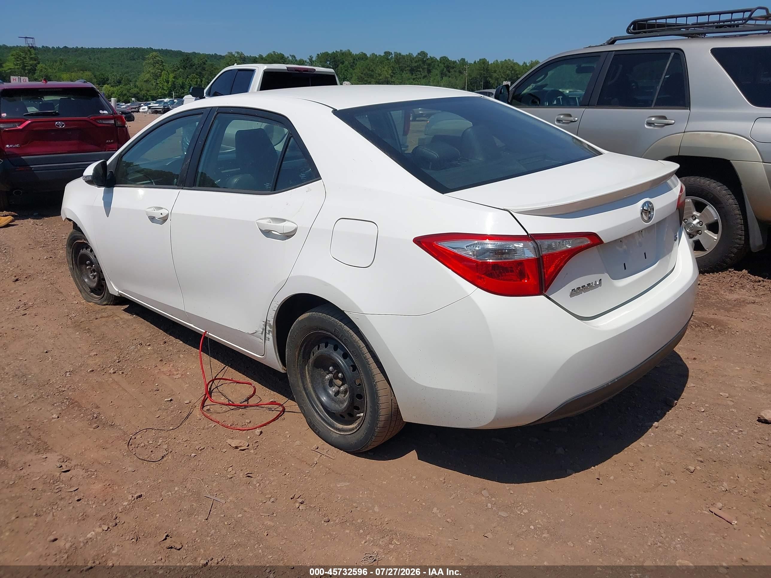 2015 Toyota Corolla S White vin: 2T1BURHE7FC415350