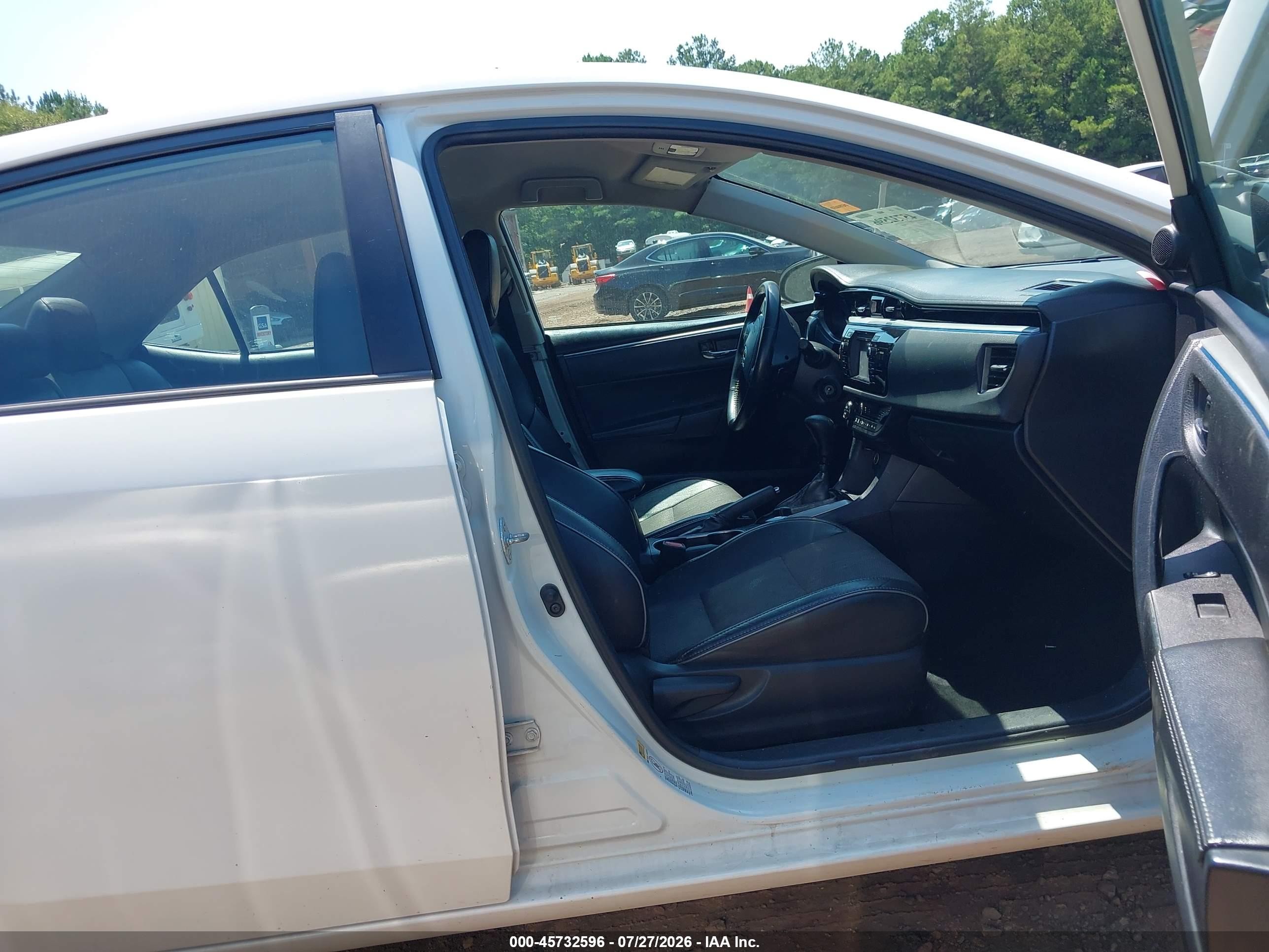 2015 Toyota Corolla S White vin: 2T1BURHE7FC415350