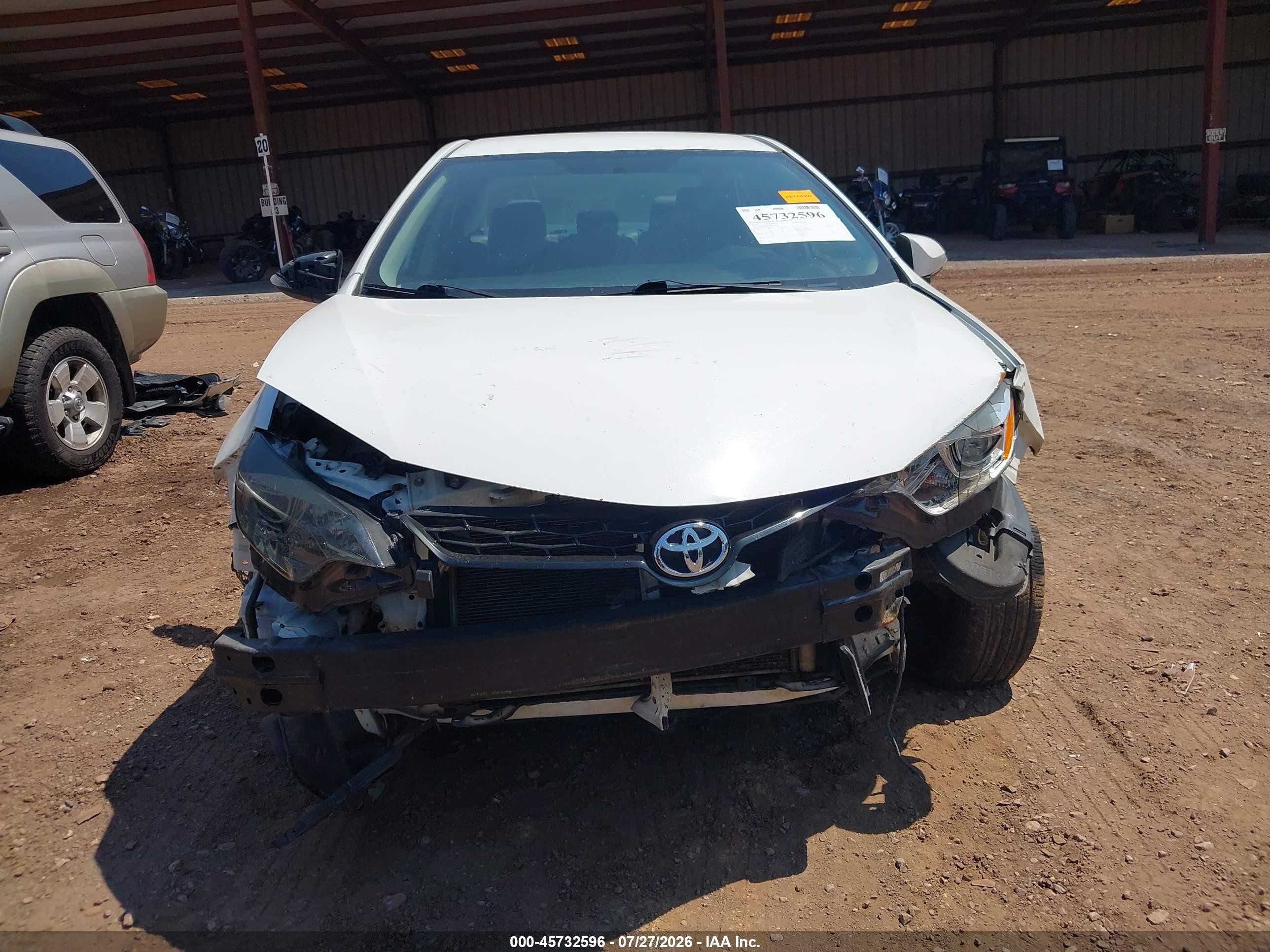 2015 Toyota Corolla S White vin: 2T1BURHE7FC415350