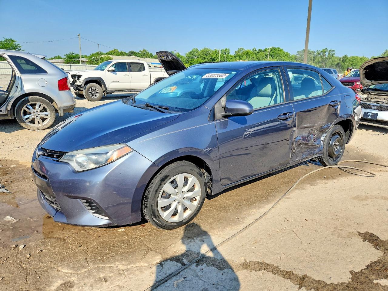 2015 Toyota Corolla Le Gray vin: 2T1BURHE7FC422668