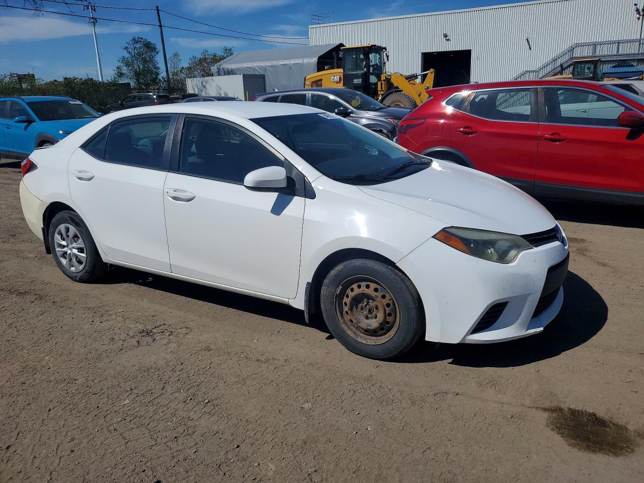 2015 Toyota Corolla L White vin: 2T1BURHE7FC426719