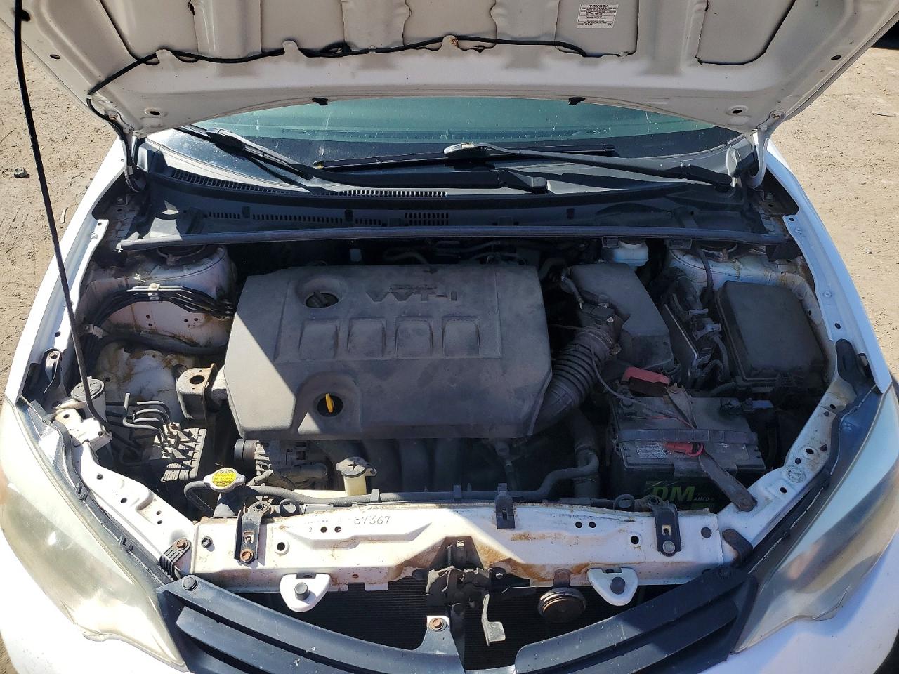 2015 Toyota Corolla L White vin: 2T1BURHE7FC426719