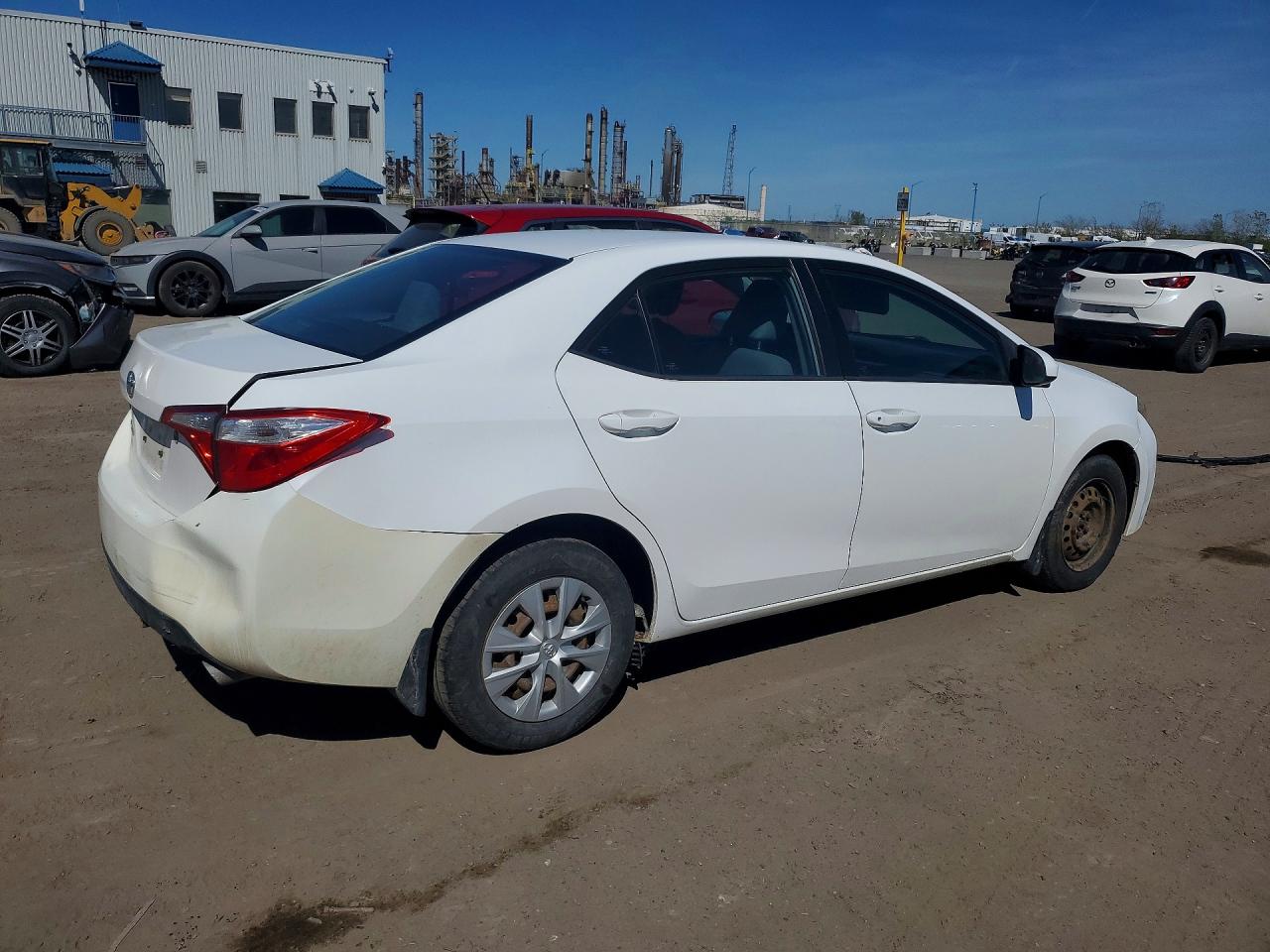 2015 Toyota Corolla L White vin: 2T1BURHE7FC426719