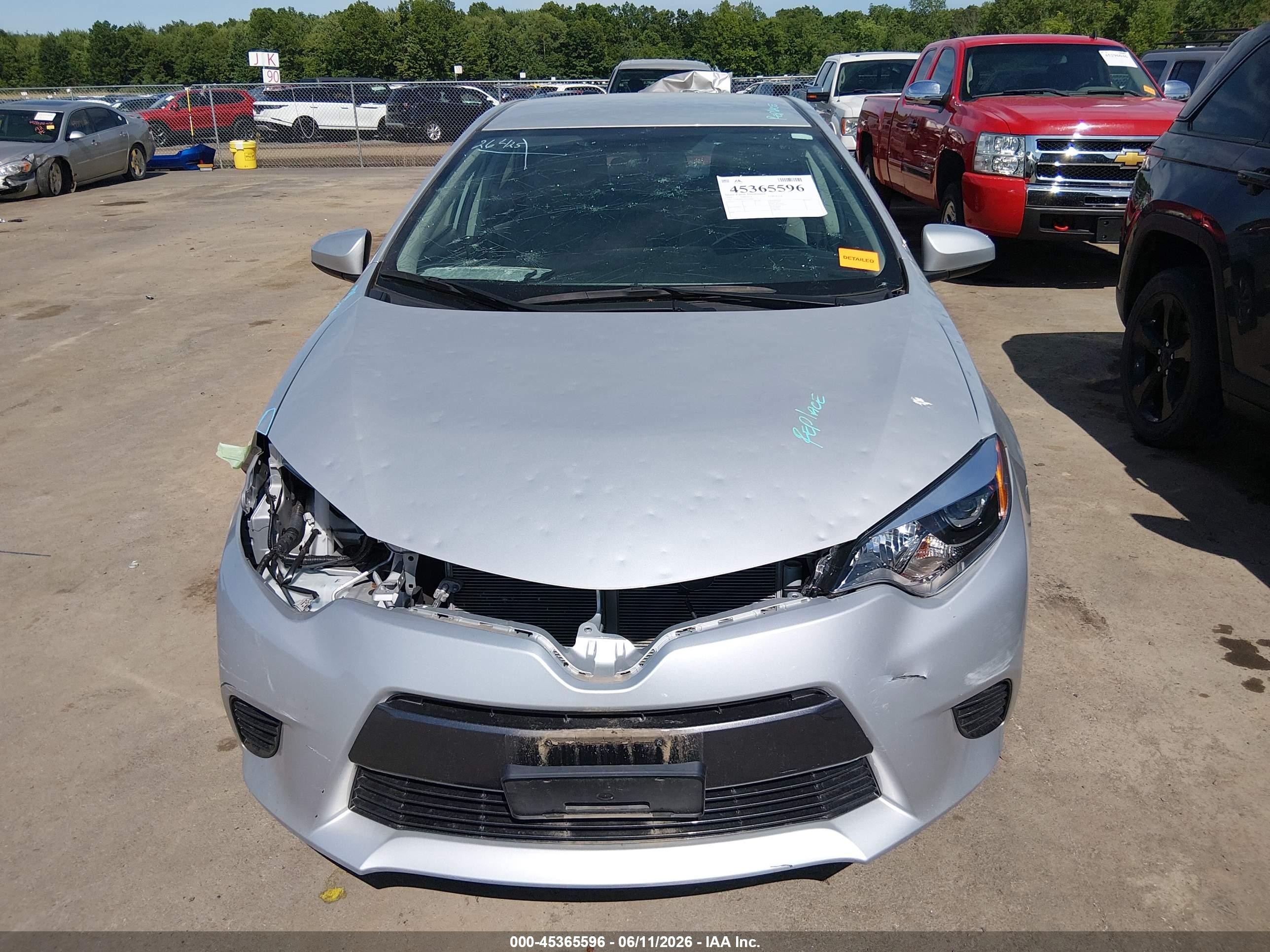 2015 Toyota Corolla Le Silver vin: 2T1BURHE7FC436862