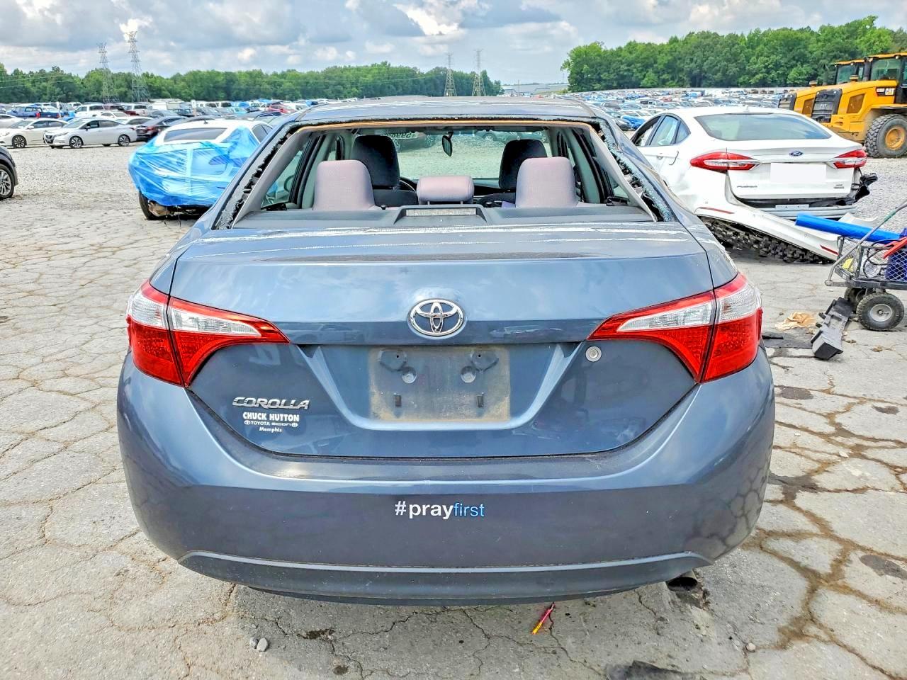 2015 Toyota Corolla L Blue vin: 2T1BURHE7FC439647
