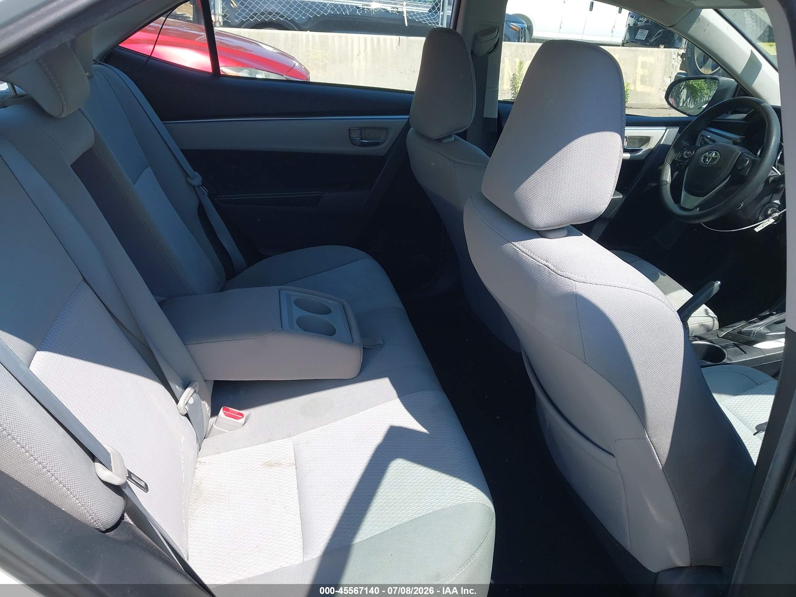 2015 Toyota Corolla Le White vin: 2T1BURHE7FC445545