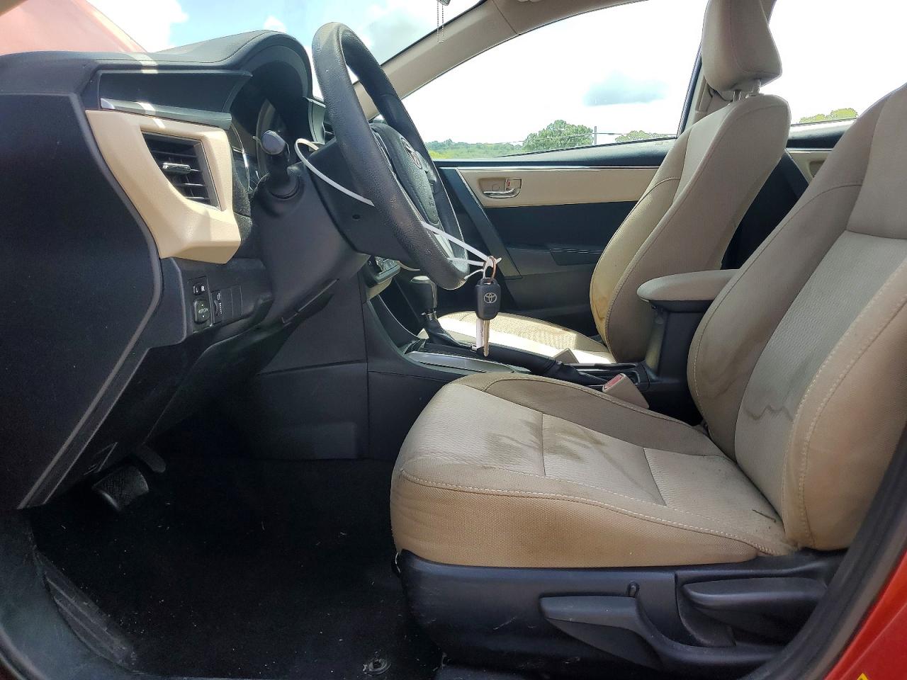 2015 Toyota Corolla Le Красный vin: 2T1BURHE7FC447120