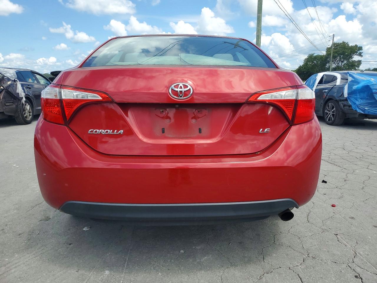 2015 Toyota Corolla Le Красный vin: 2T1BURHE7FC447120