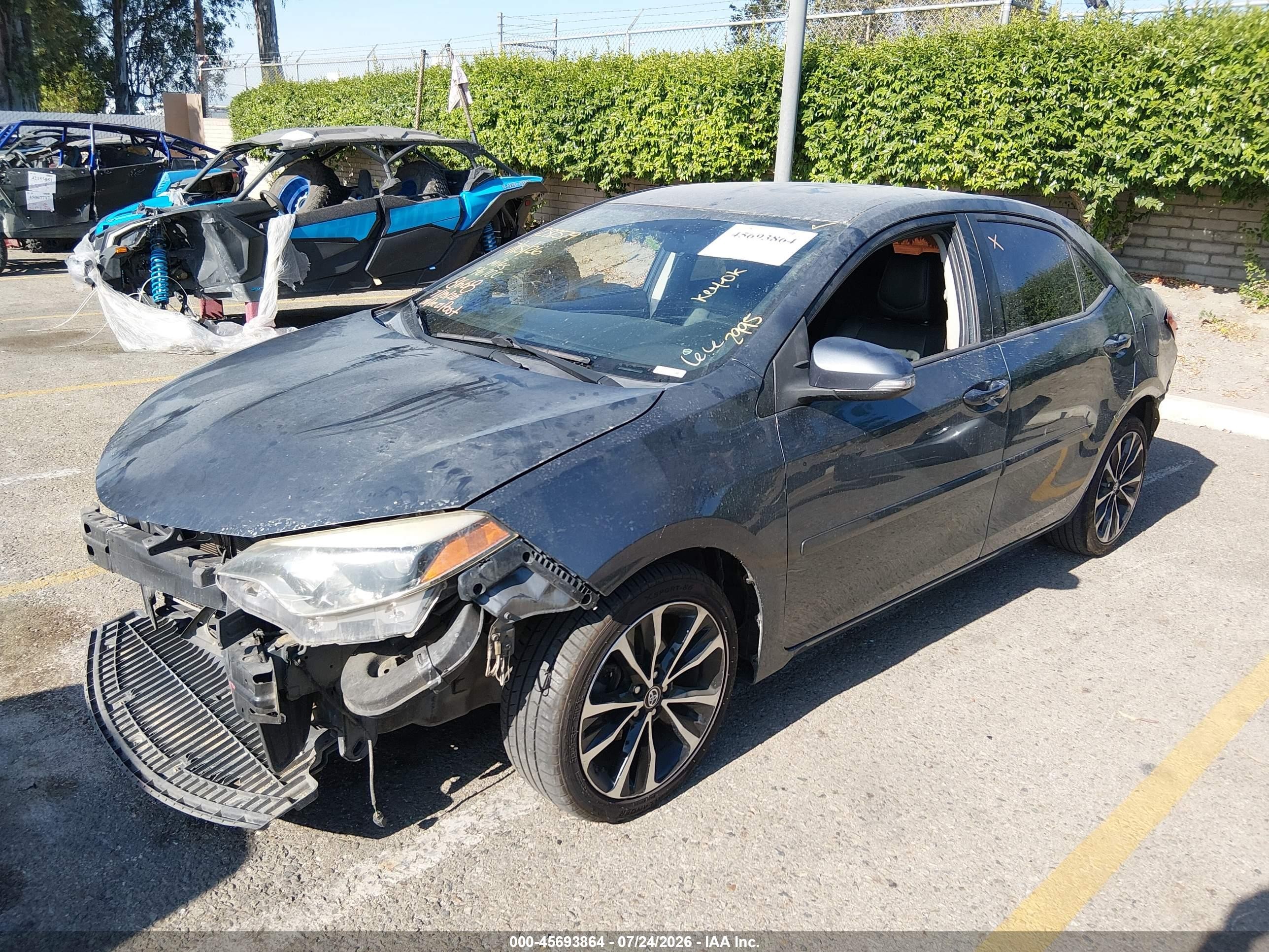 2015 Toyota Corolla S Plus Gray vin: 2T1BURHE7FC452995