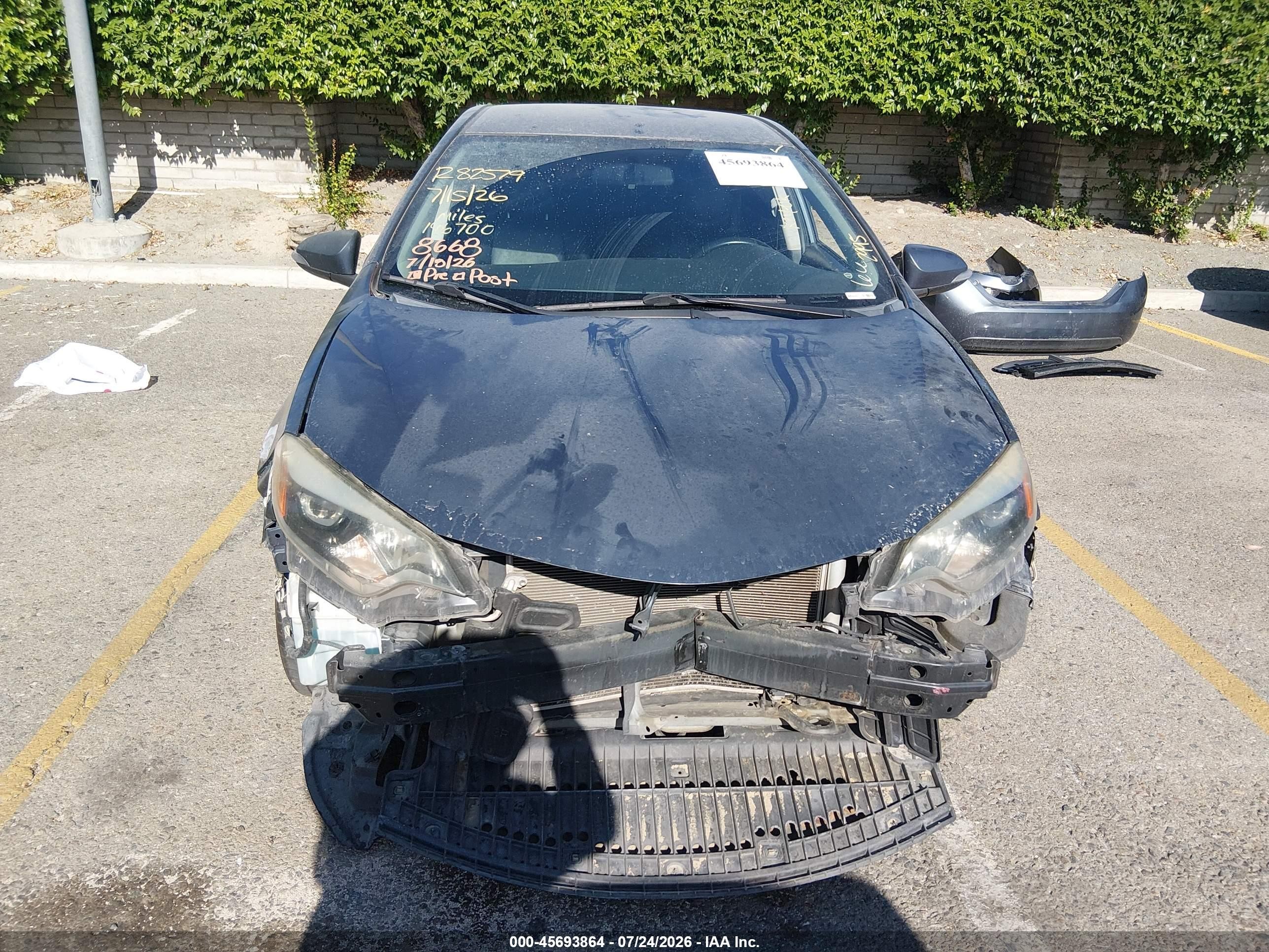 2015 Toyota Corolla S Plus Gray vin: 2T1BURHE7FC452995