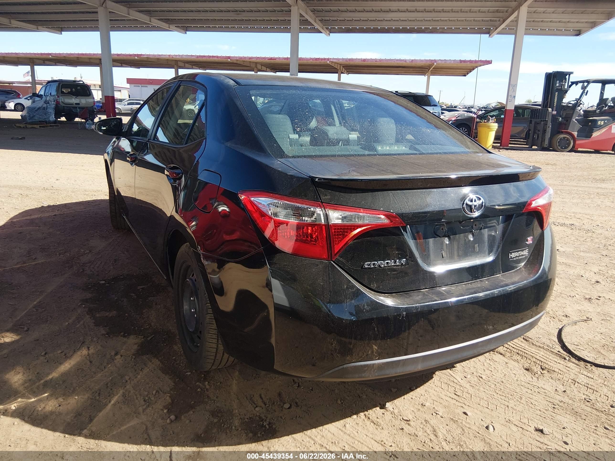 2015 Toyota Corolla S Black vin: 2T1BURHE7FC453368
