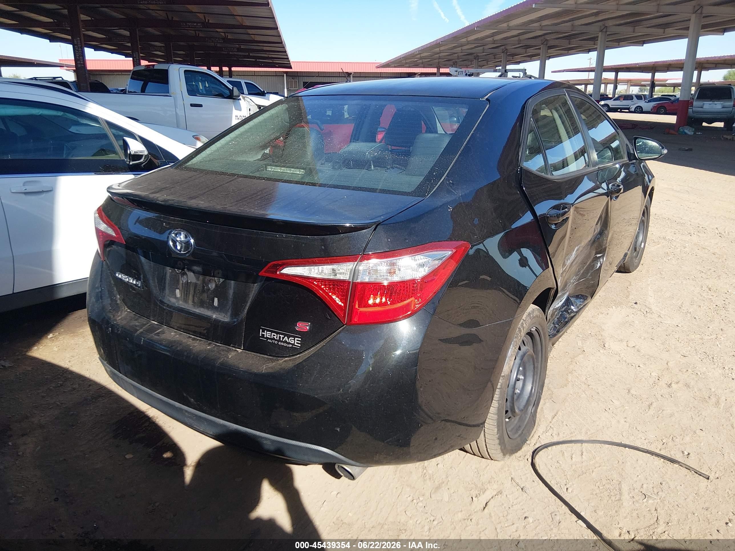 2015 Toyota Corolla S Black vin: 2T1BURHE7FC453368