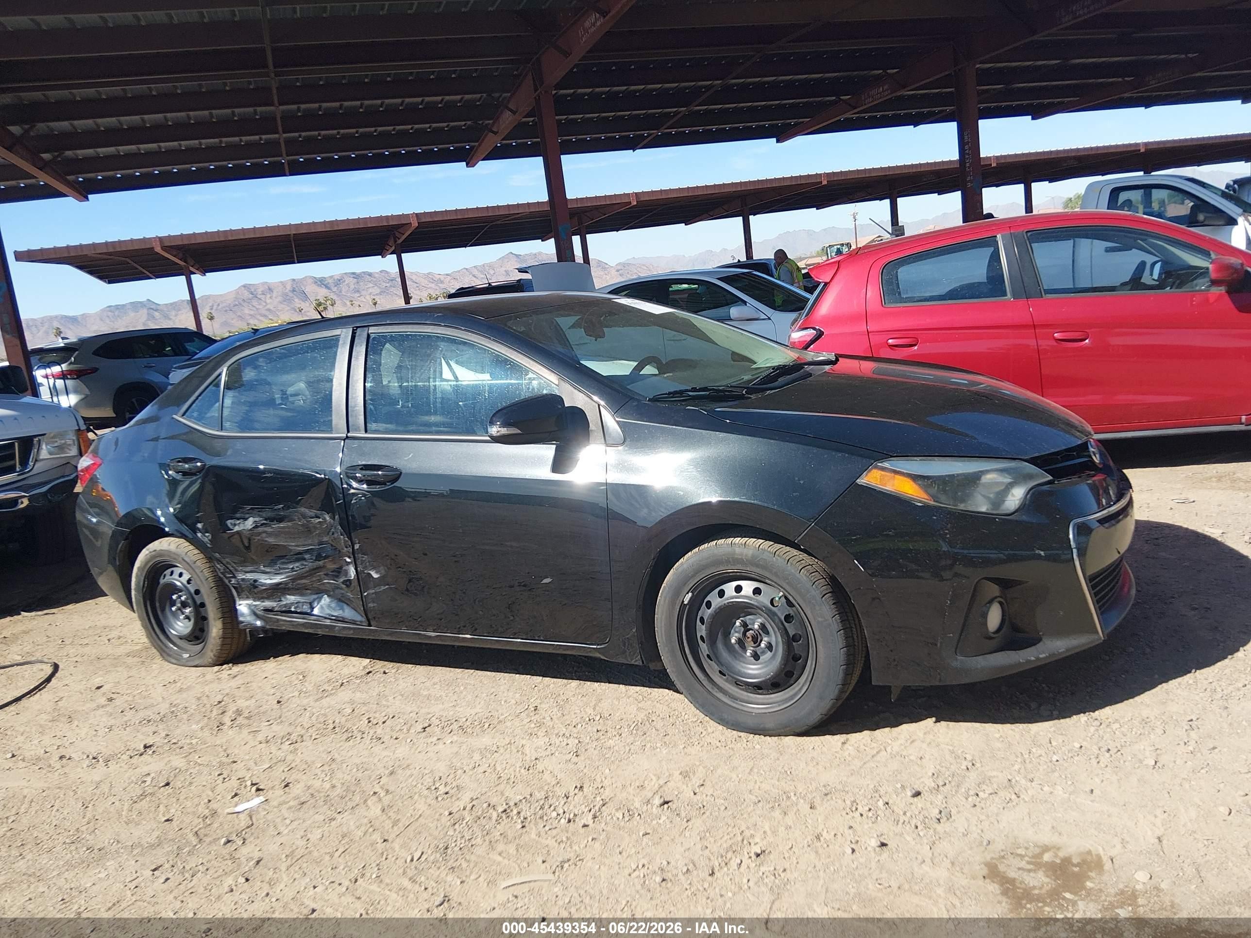 2015 Toyota Corolla S Black vin: 2T1BURHE7FC453368