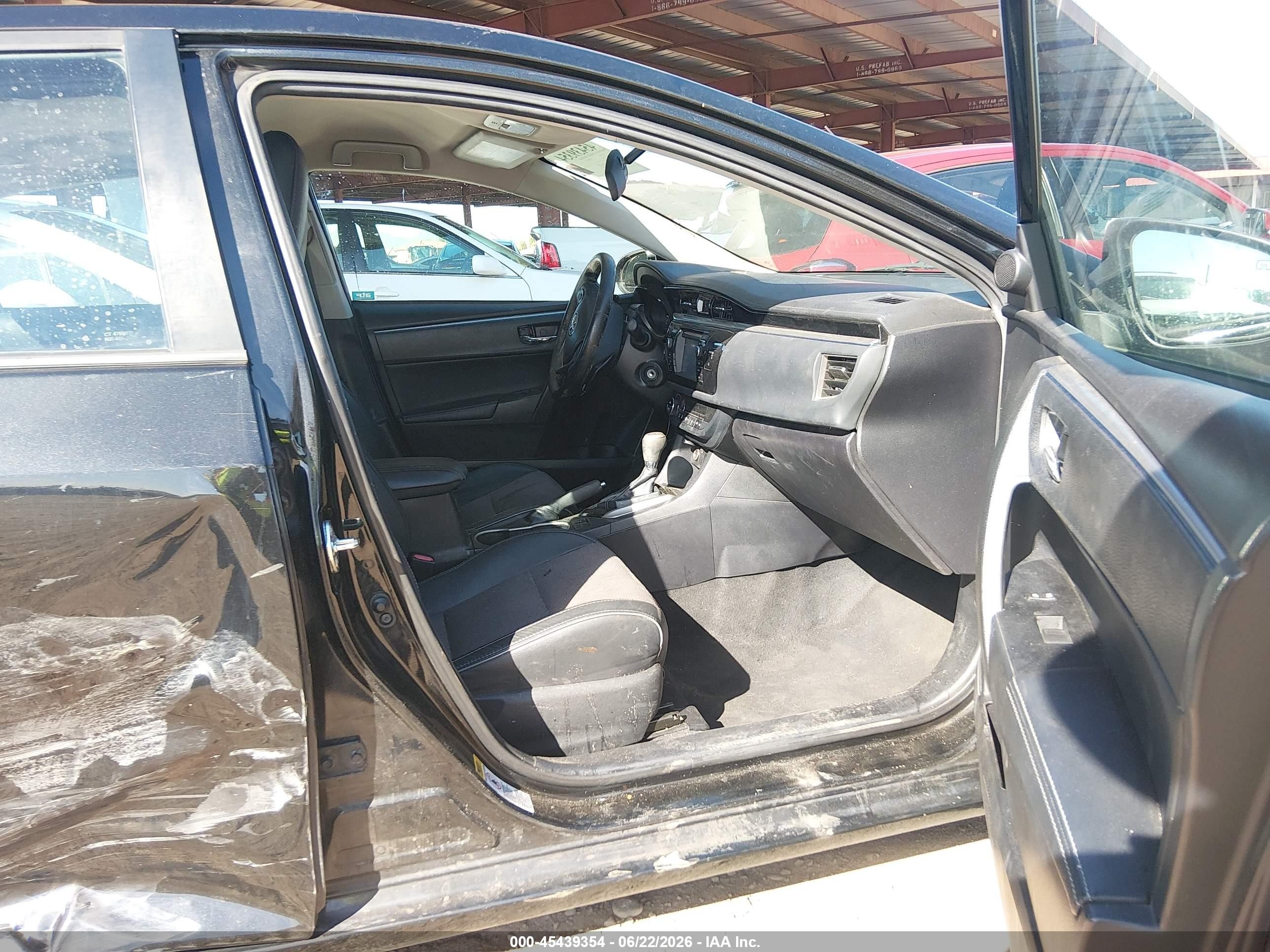 2015 Toyota Corolla S Black vin: 2T1BURHE7FC453368