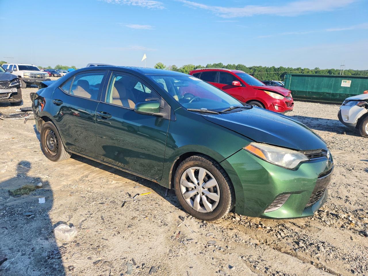 2015 Toyota Corolla Le Green vin: 2T1BURHE7FC454455