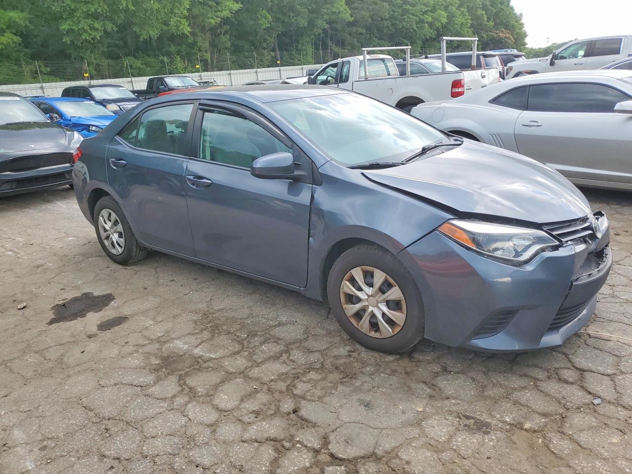 2015 Toyota Corolla L Gray vin: 2T1BURHE7FC460711