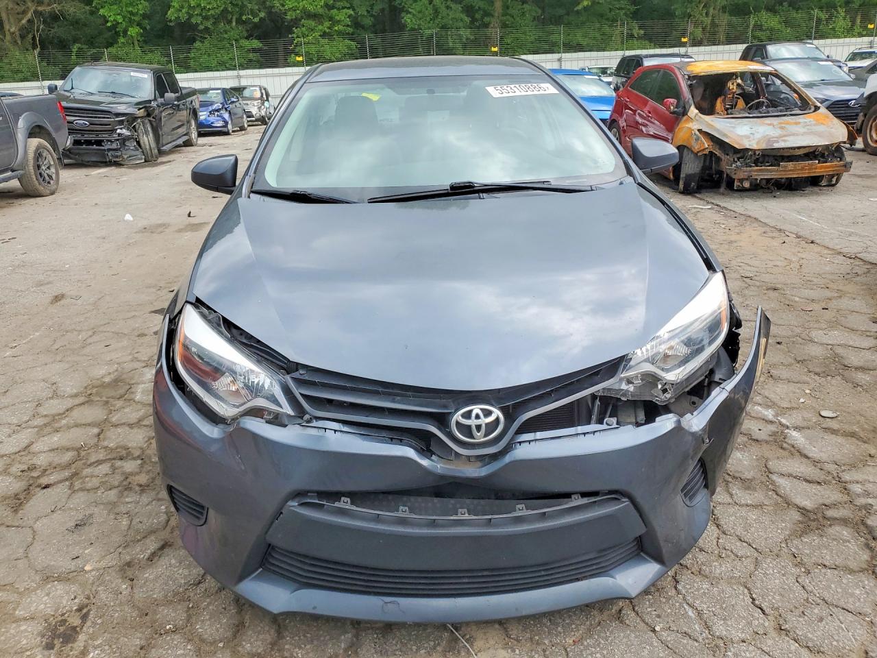 2015 Toyota Corolla L Gray vin: 2T1BURHE7FC460711