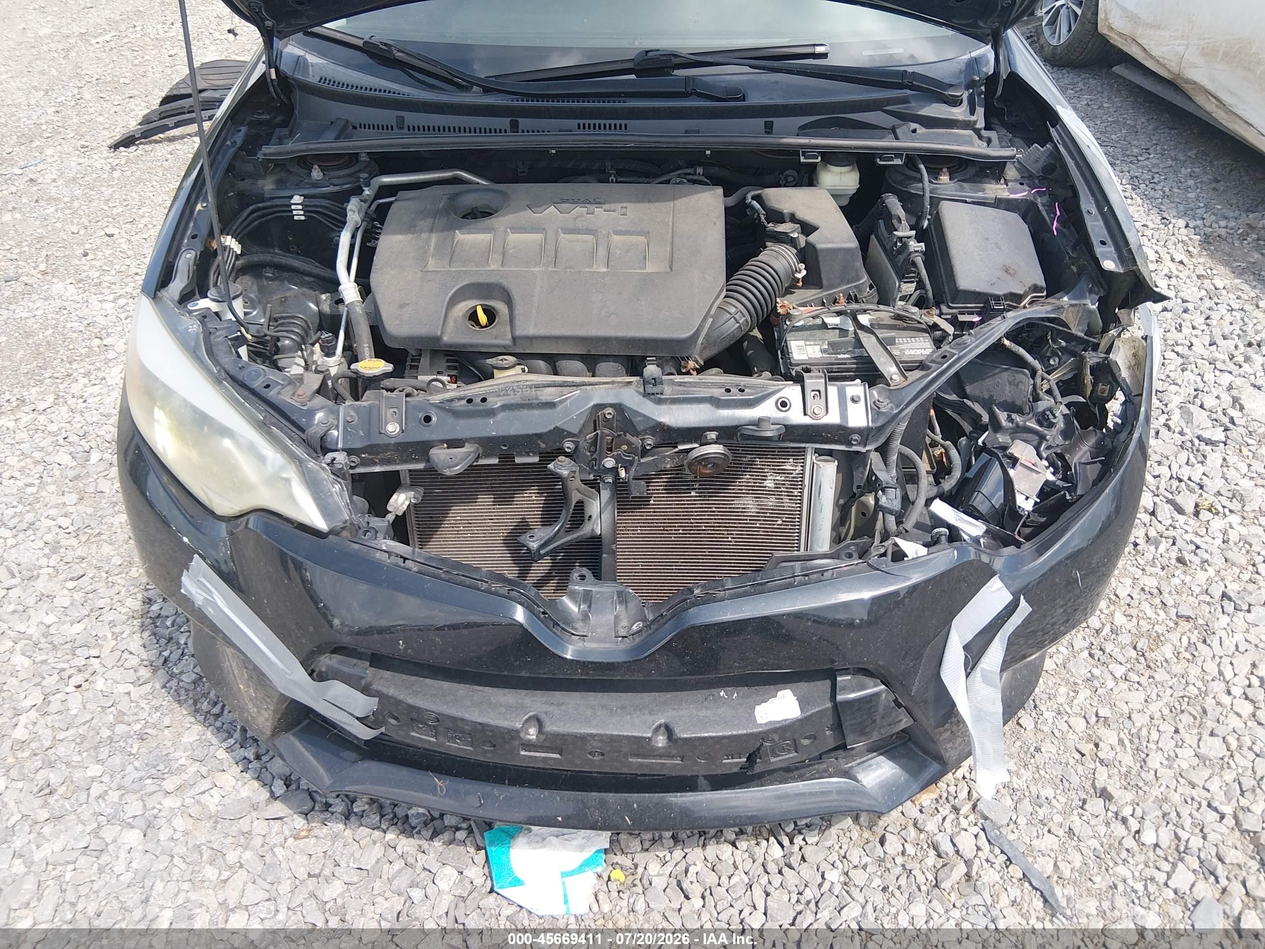 2015 Toyota Corolla S Plus Black vin: 2T1BURHE7FC463933